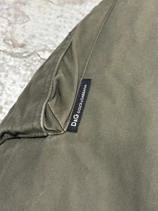 Dolce & Gabbana AW2003 Dolce & Gabbana Fur Hooded Khaki Green Long Coat Size US L / EU 52-54 / 3 - 10 Thumbnail