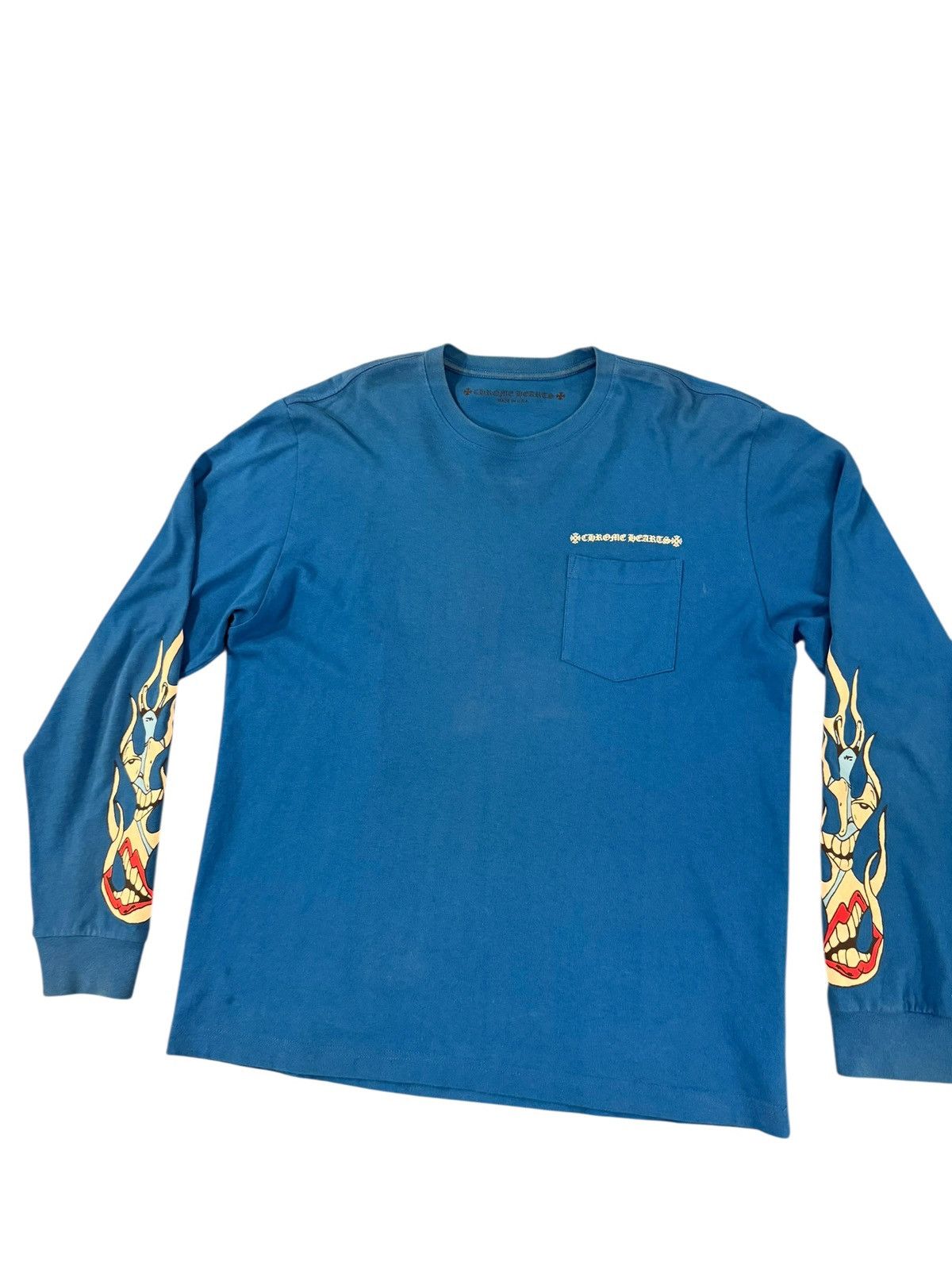Chrome Hearts Matty Boy Blue Space Long Sleeve Shirt Size US XL / EU 56 / 4 - 3 Thumbnail