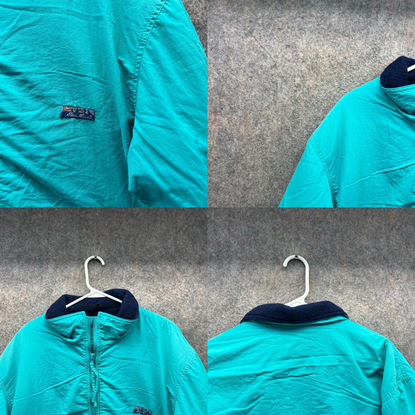 Eddie Bauer VINTAGE Eddie Bauer Jacket Men L Blue Full Zip Lined Sherpa 90s 80s Windbreaker Size US L / EU 52-54 / 3 - 8 Thumbnail