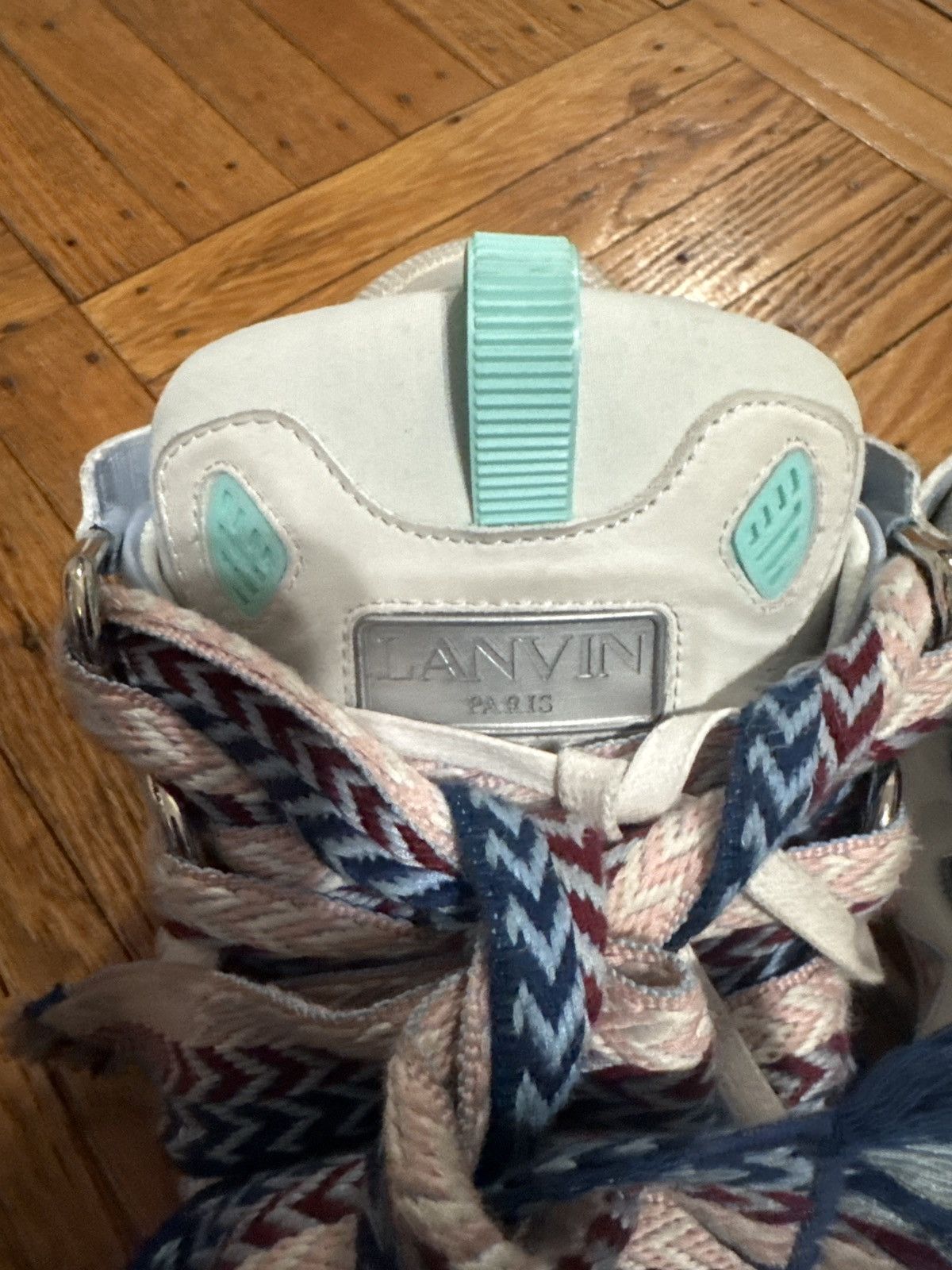 Lanvin Lanvin curb sneaker white pink Size US 11 / EU 44 - 8 Thumbnail