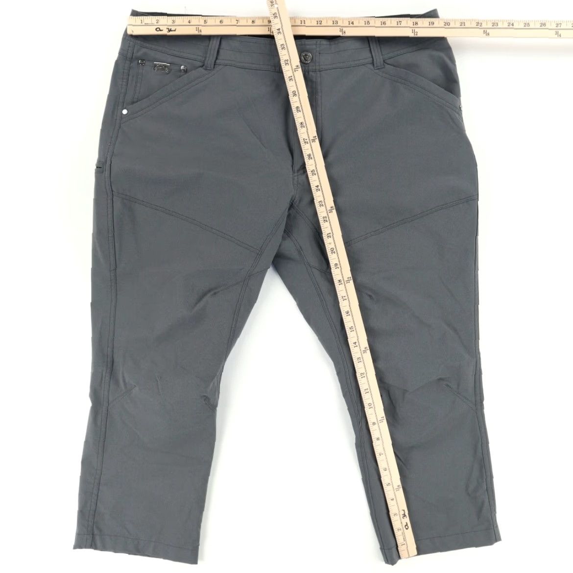 Vintage Kuhl Silencr Rogue Polyester Ripstop Hiking Pants Gray Men's 40 Regular Inseam 26in 40/26 Size US 40 / EU 56 - 3 Thumbnail