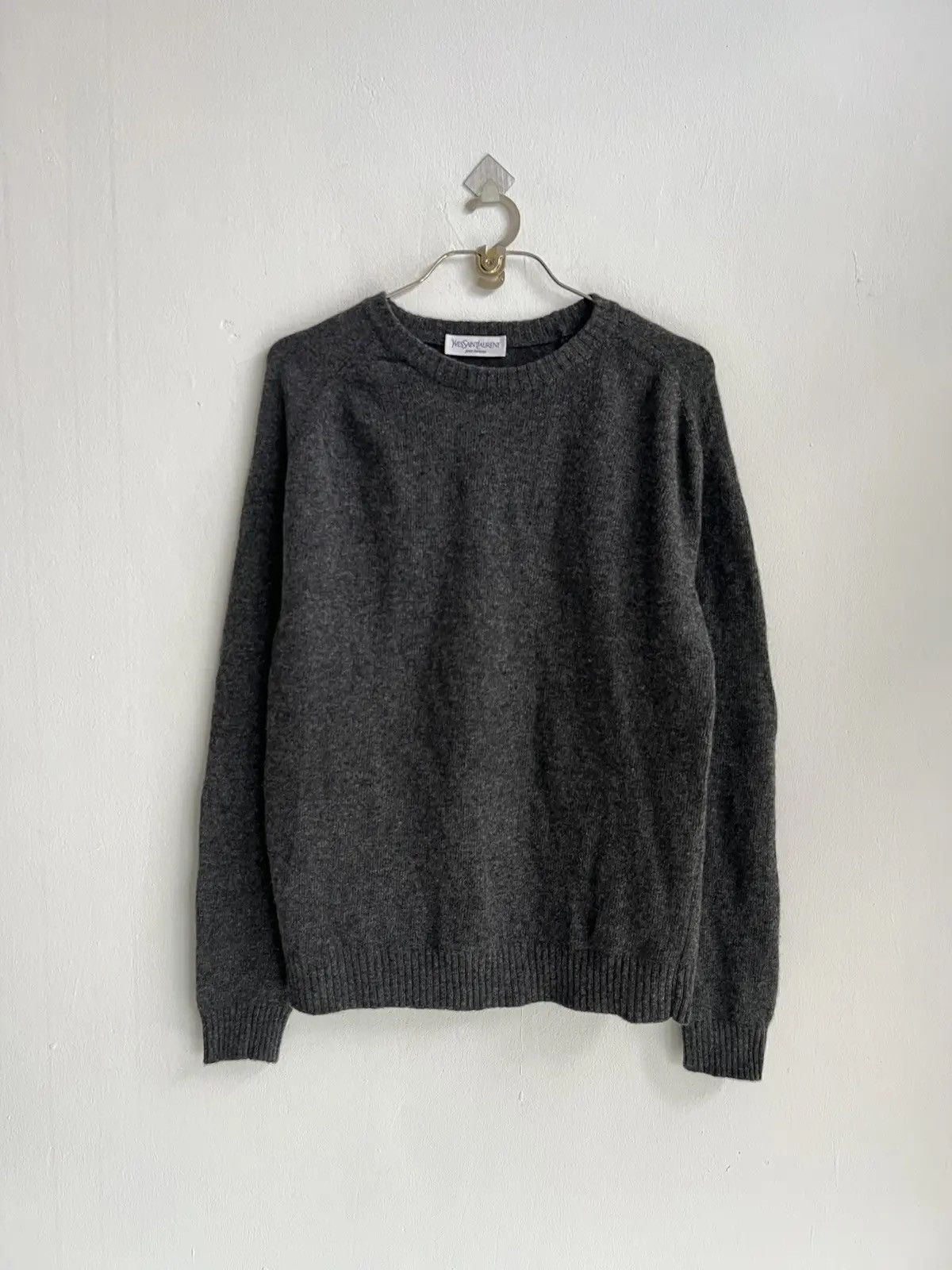 Yves Saint Laurent Yves Saint Lauren Pour Homme Wool Cashmere Regular Fit Knit Size US L / EU 52-54 / 3 - 2 Thumbnail