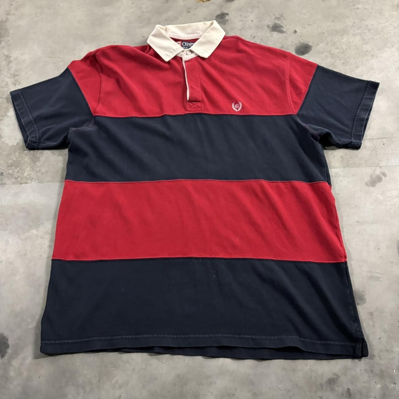 Vintage Crazy Vintage Y2K/2000s Chaps Ralph Lauren Red & Navy Streetwear Polo Shirt! Size XL Size US XL / EU 56 / 4 - 1 Thumbnail