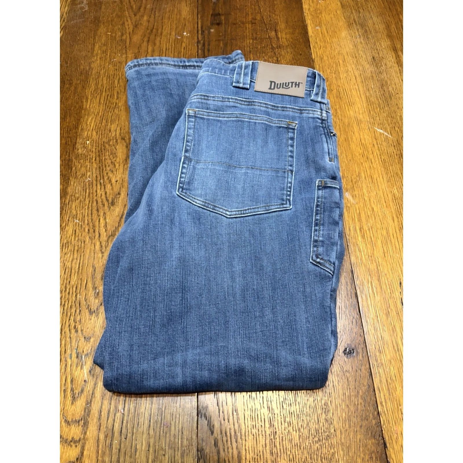 Duluth Trading Company Duluth Trading Co Jeans Men 36x30 Blue Standard Fit Ballroom Double Flex Stretch Mid Rise Size US 36 / EU 52 - 6 Thumbnail