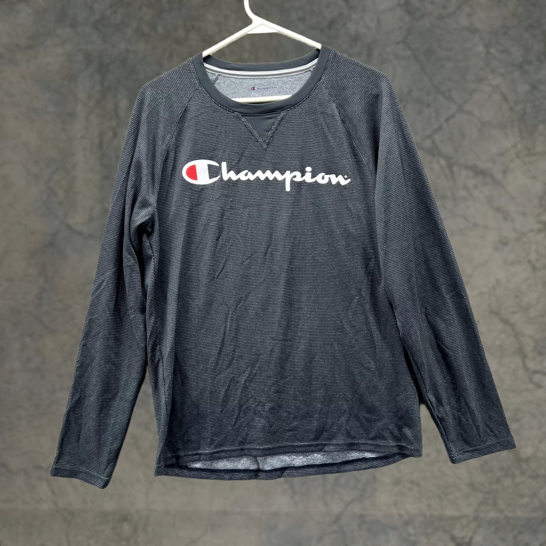 Champion Champion Shirt Mens M Gray Long Sleeve Performance Crewneck Size US M / EU 48-50 / 2 - 1 Thumbnail