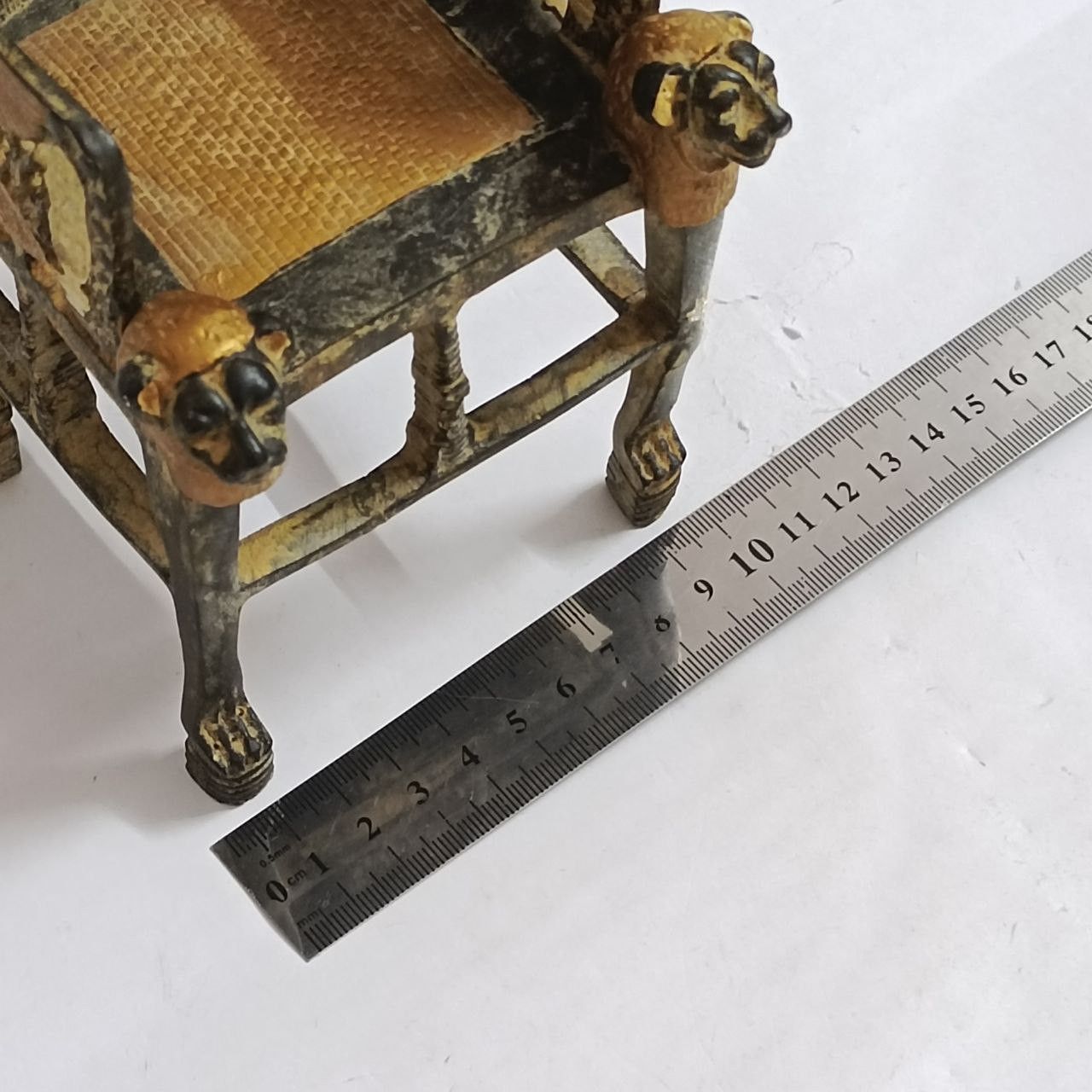 Handmade Egyptian-style replica of King Tut's throne – Handcrafted Size ONE SIZE - 8 Thumbnail