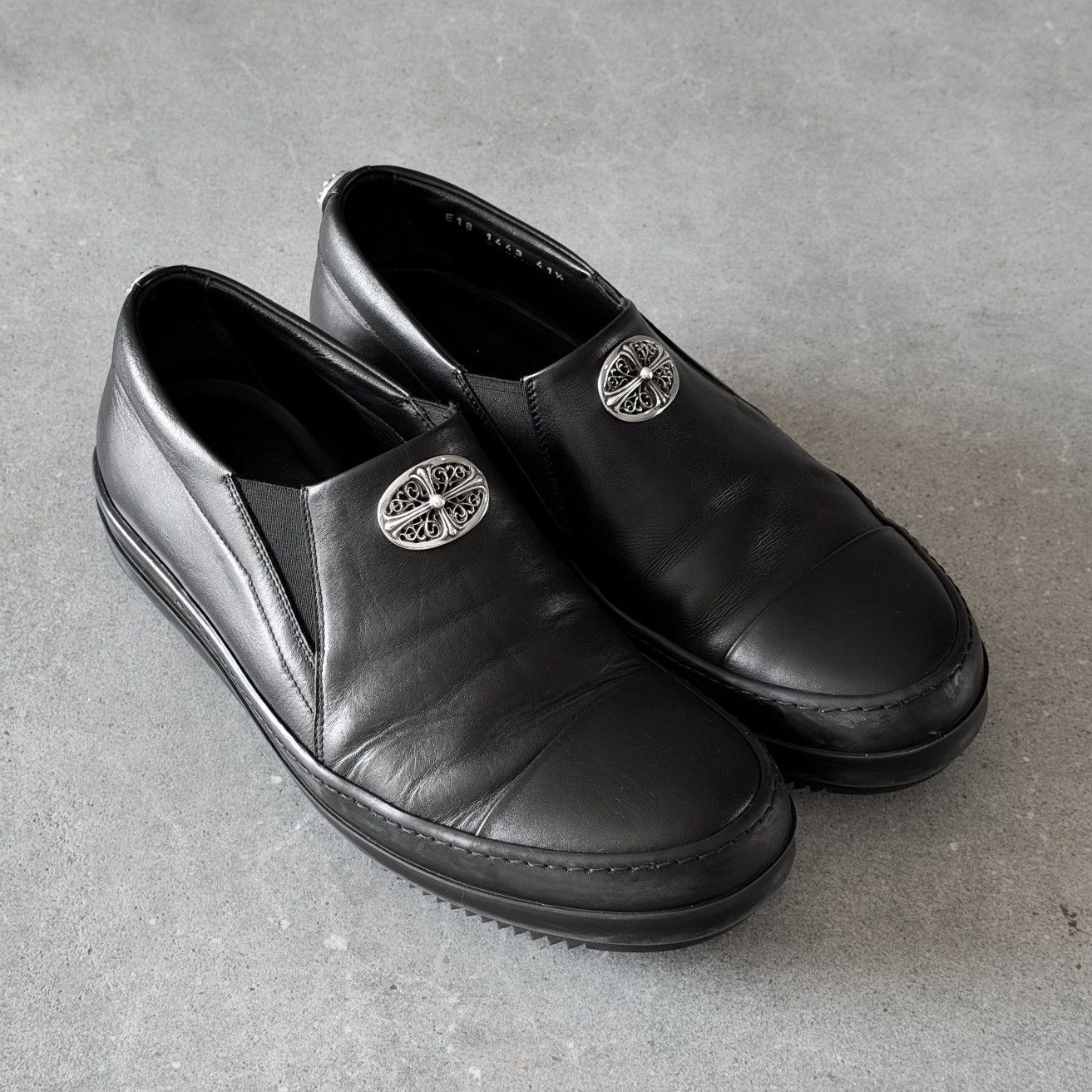 Chrome Hearts × Rick Owens 1/1 VIP Special Order Floral Keeper Leather Boat Sneakers Size US 9.5 / EU 42-43 - 4 Thumbnail