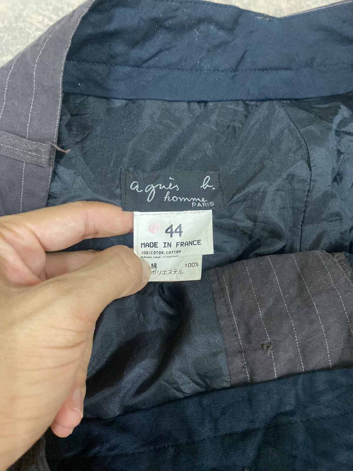 Designer × Japanese Brand × agnes b. AGNES B. STRIPED TROUSER PANTS FRANCE VINTAGE Size US 34 / EU 50 - 5 Thumbnail