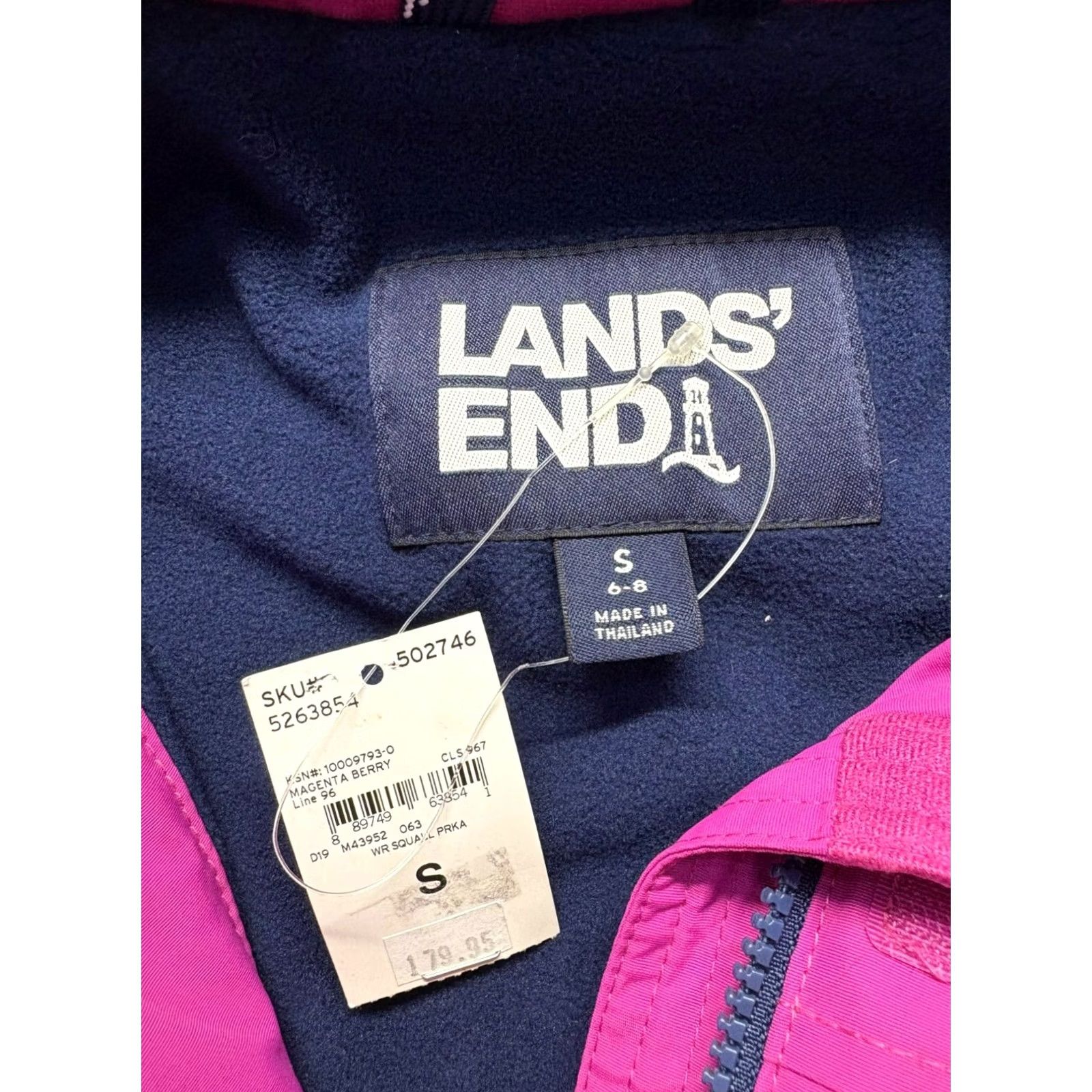 Lands' End Womens Lands' End Hooded Winter Parka S Women's Fuchsia Jacket Parka Hooded Winter Lands' End NEW WITH TAGS Size S / US 4 / IT 40 - 4 Thumbnail