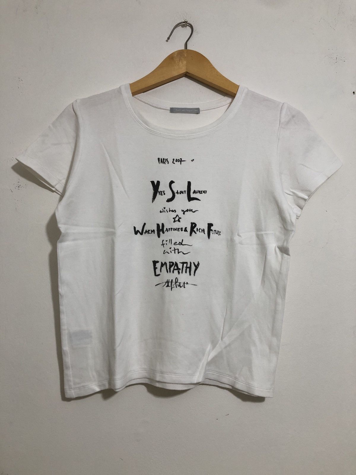 Yves Saint Laurent Bonds with Designer's 2008 T-Shirt