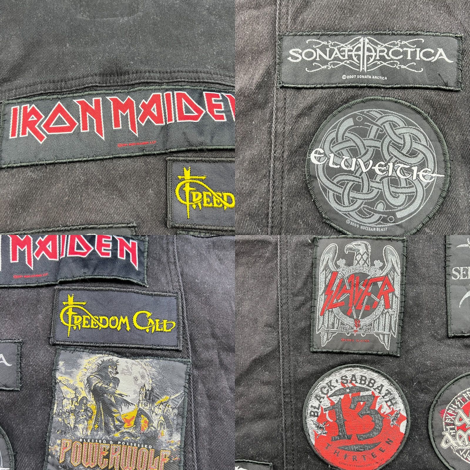 Vintage VINTAGE EMP Y2K Custom Made Embroidered Heavy Metal Vest Large Black Concert Trashed Муж Size US L / EU 52-54 / 3 - 9 Thumbnail