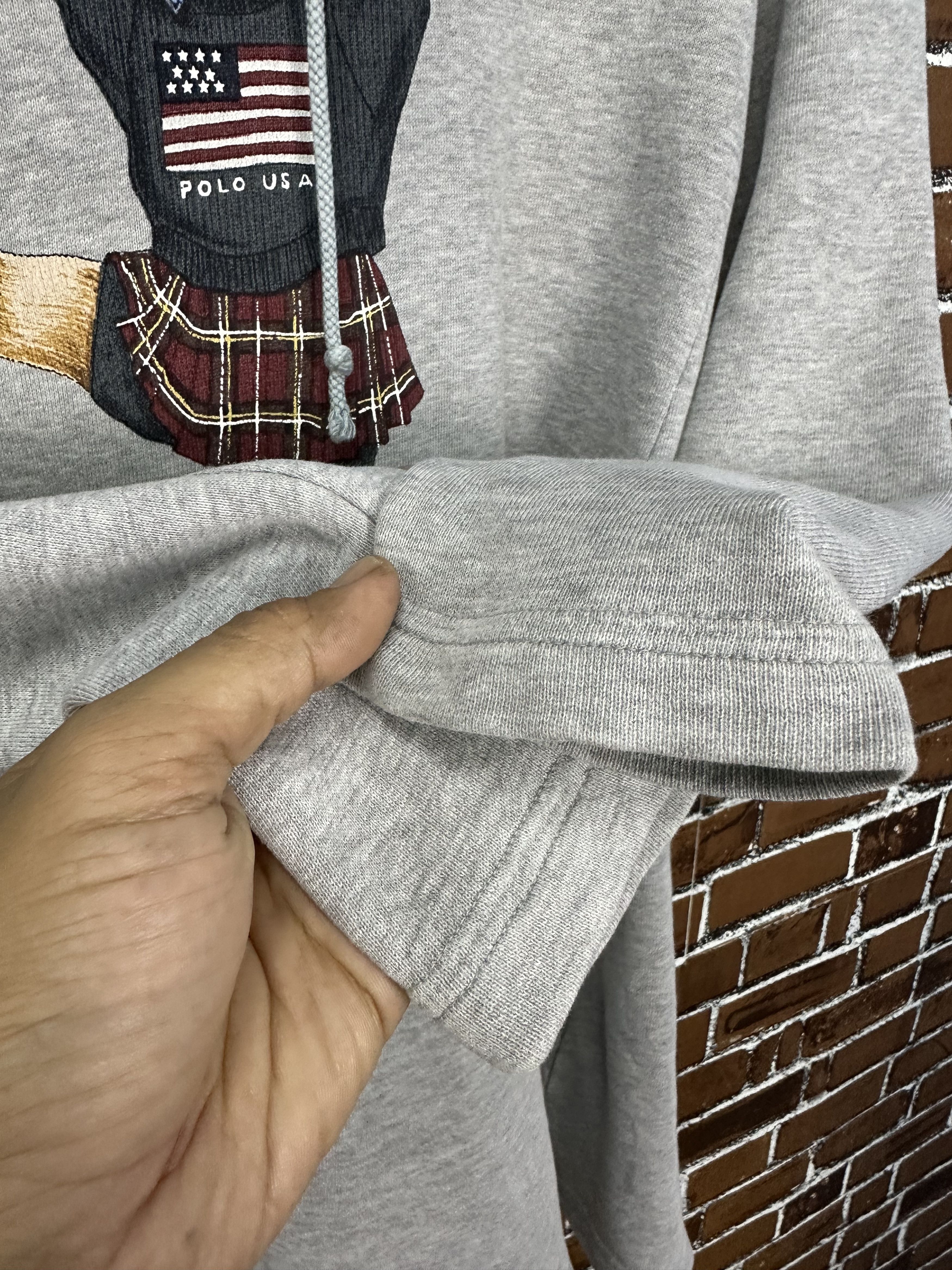 Ralph Lauren Vintage Ralph Lauren Bear Women Long Hoodie Z439 Size XS / US 0-2 / IT 36-38 - 7 Thumbnail