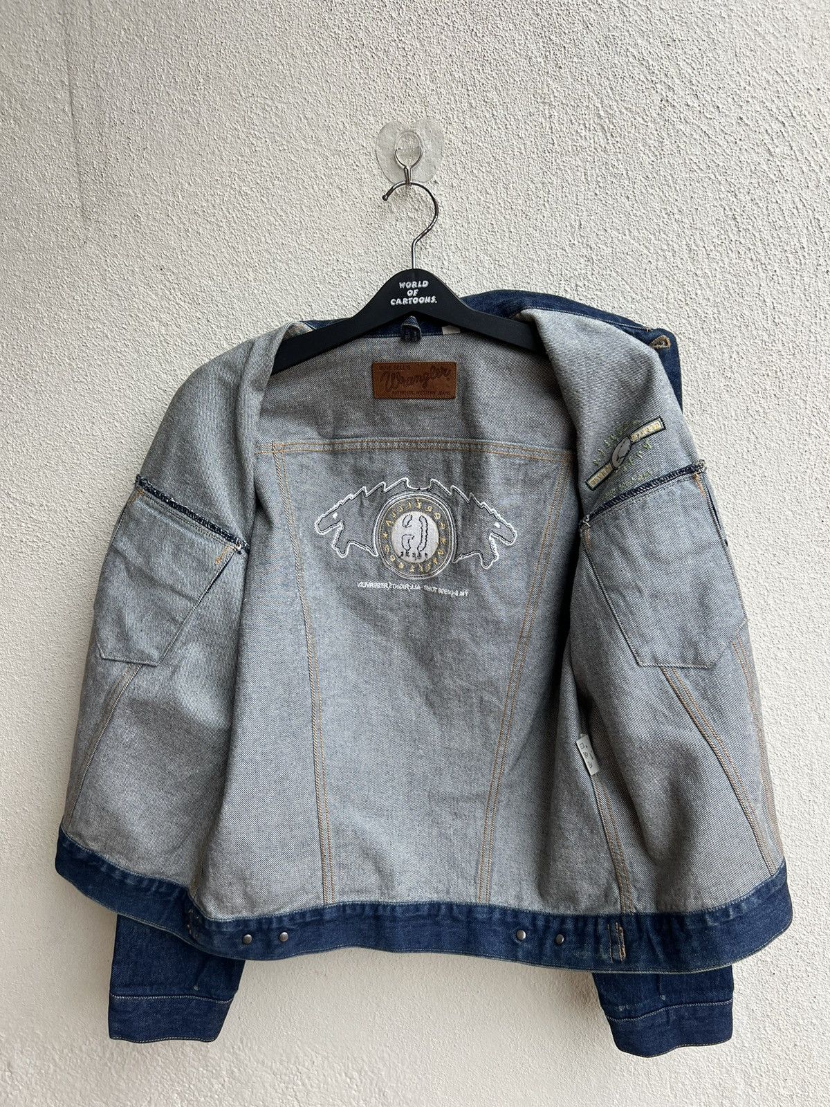 Vintage VTG 90s Wrangler Blue Bell X Godzilla G-Force Denim Jacket Size US L / EU 52-54 / 3 - 19 Thumbnail