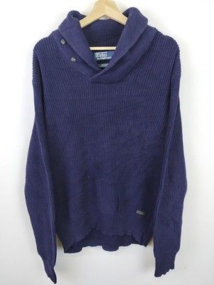 Vintage Vintage 90s Cowl Neck Knit Sweater Polo RL Sweater Size L Size US L / EU 52-54 / 3 - 1 Thumbnail