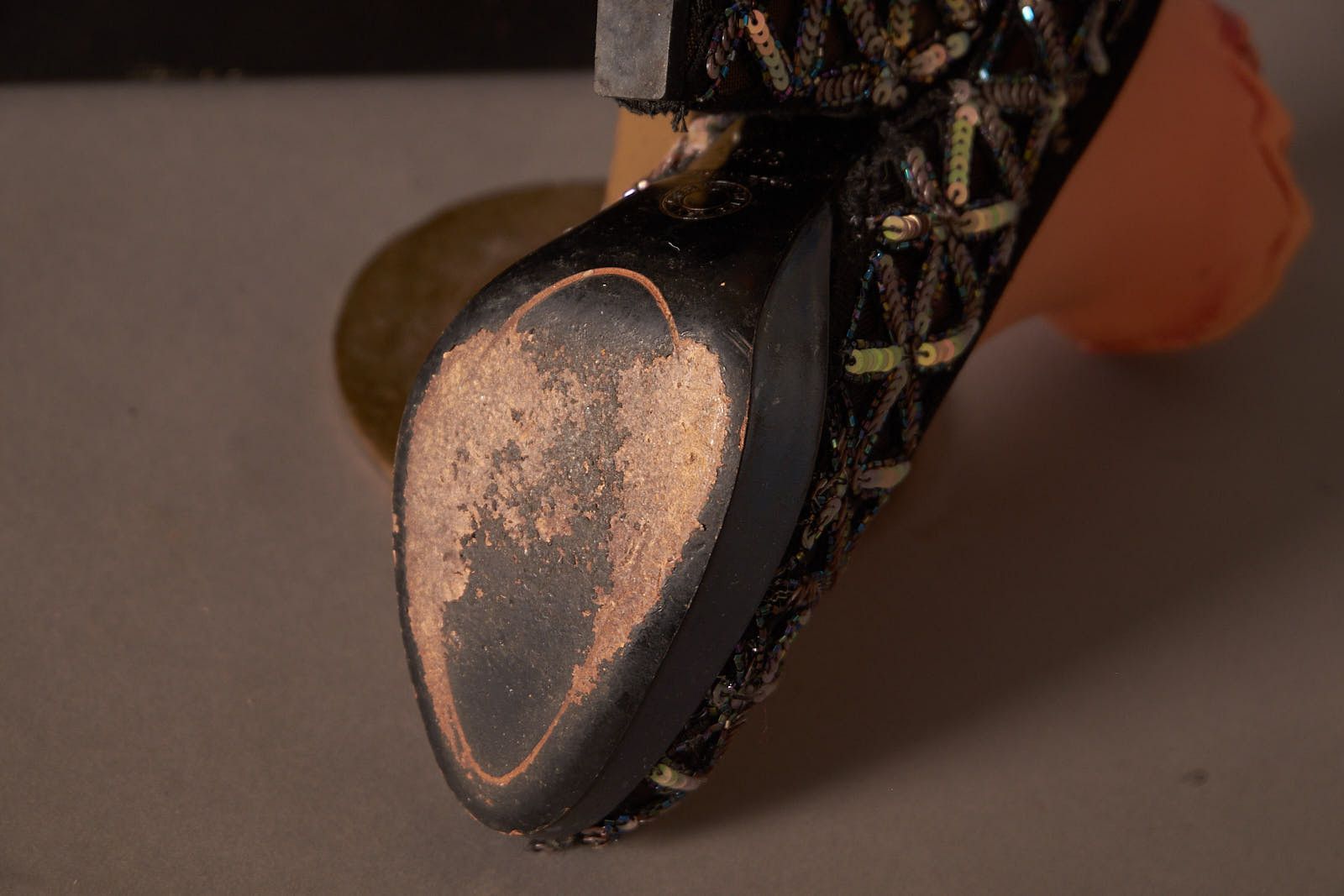 Dries Van Noten Dries Van Noten Sequin Mesh Chunky Heels Shoes Size US 7 / IT 37 - 6 Thumbnail