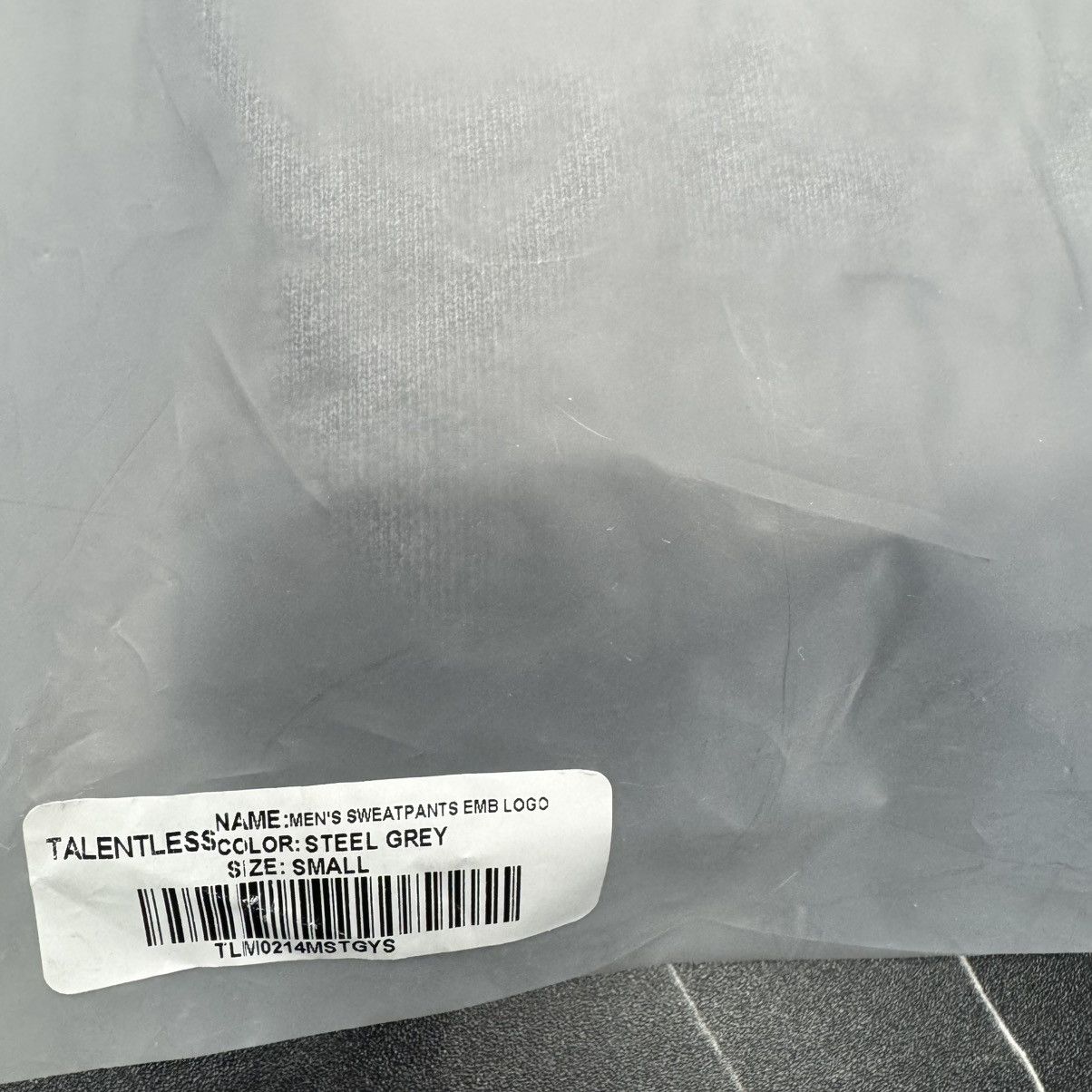 Talentless Talentless Steel Gray Heavyweight Sweatpants Small BNWT Size US 30 / EU 46 - 8 Thumbnail