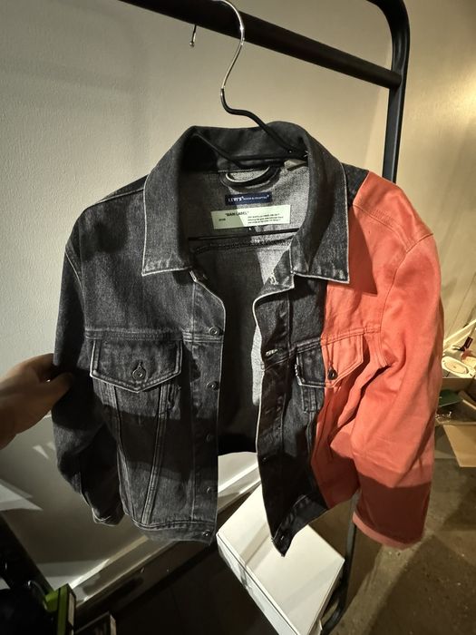 Off white x levi's cheap denim jacket