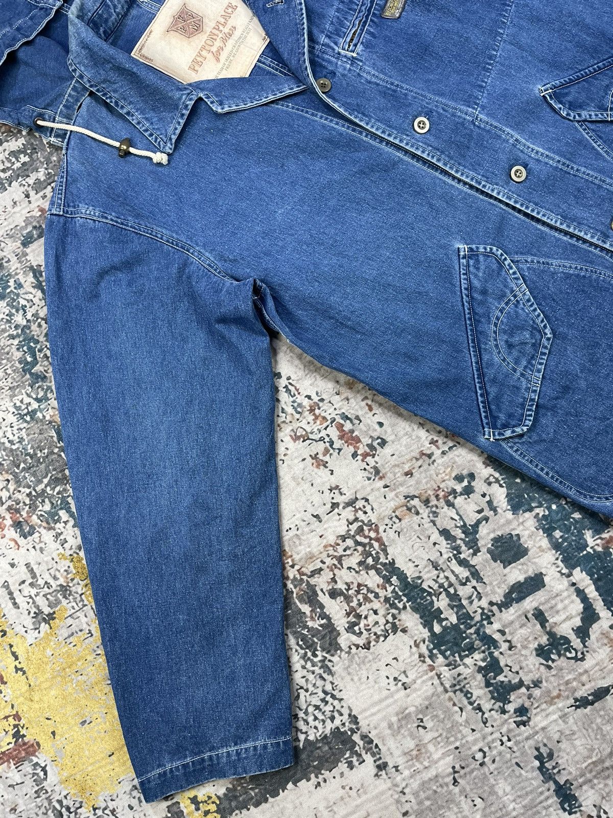 PPFM Vtg PPFM Peyton Place For Men Denim Chore Jacket Size US M / EU 48-50 / 2 - 2 Thumbnail