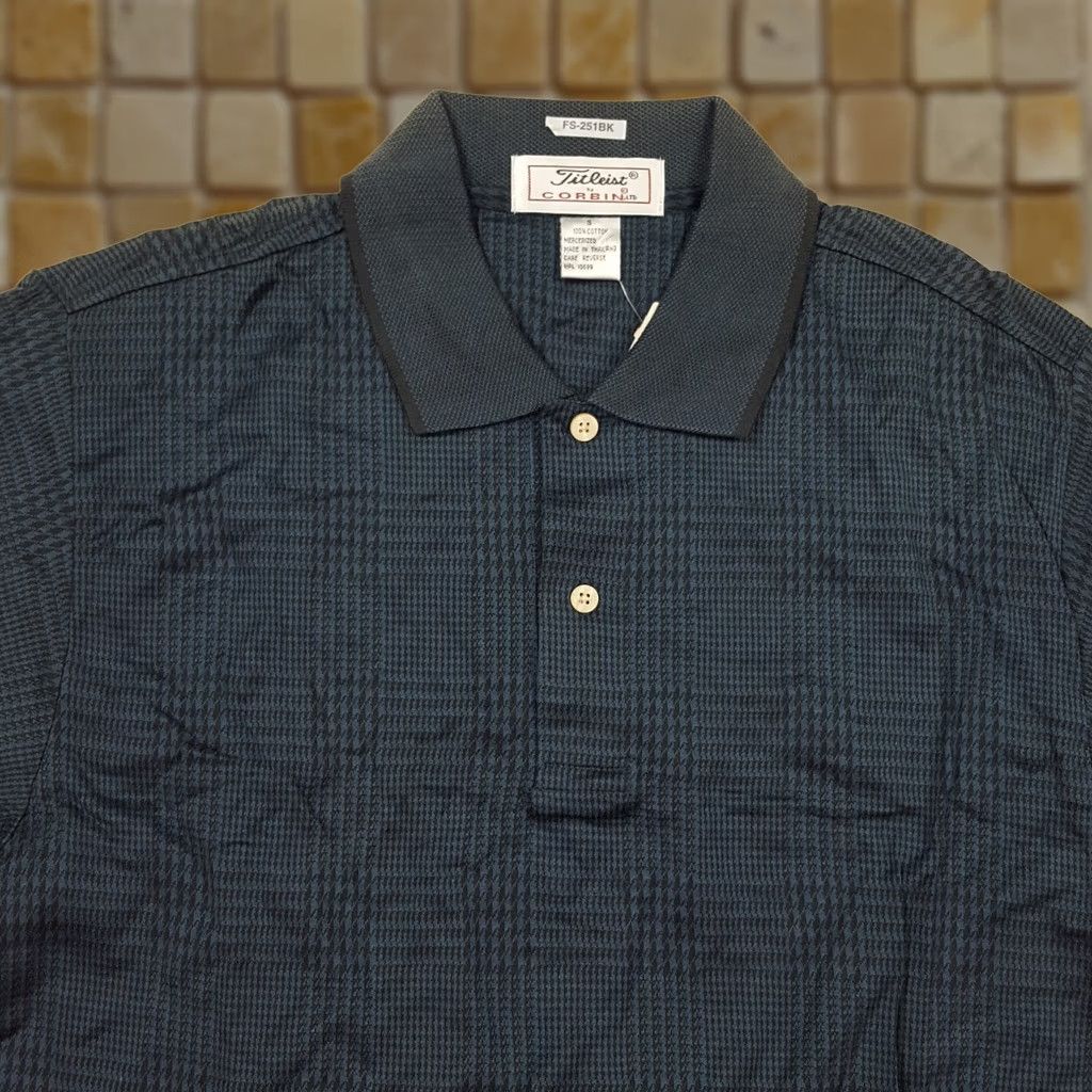 Titleist VINTAGE Titleist Golf Collared Polo Shirt Mens Small Button Plaid Blue Cotton S Classic Preppy 90s Golf Tennis Casual Size US S / EU 44-46 / 1 - 1 Thumbnail