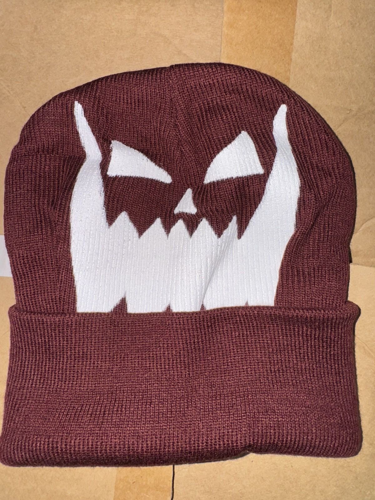 Asspizza Asspizza Face Logo Beanie Brown 2021 Size ONE SIZE - 3 Thumbnail