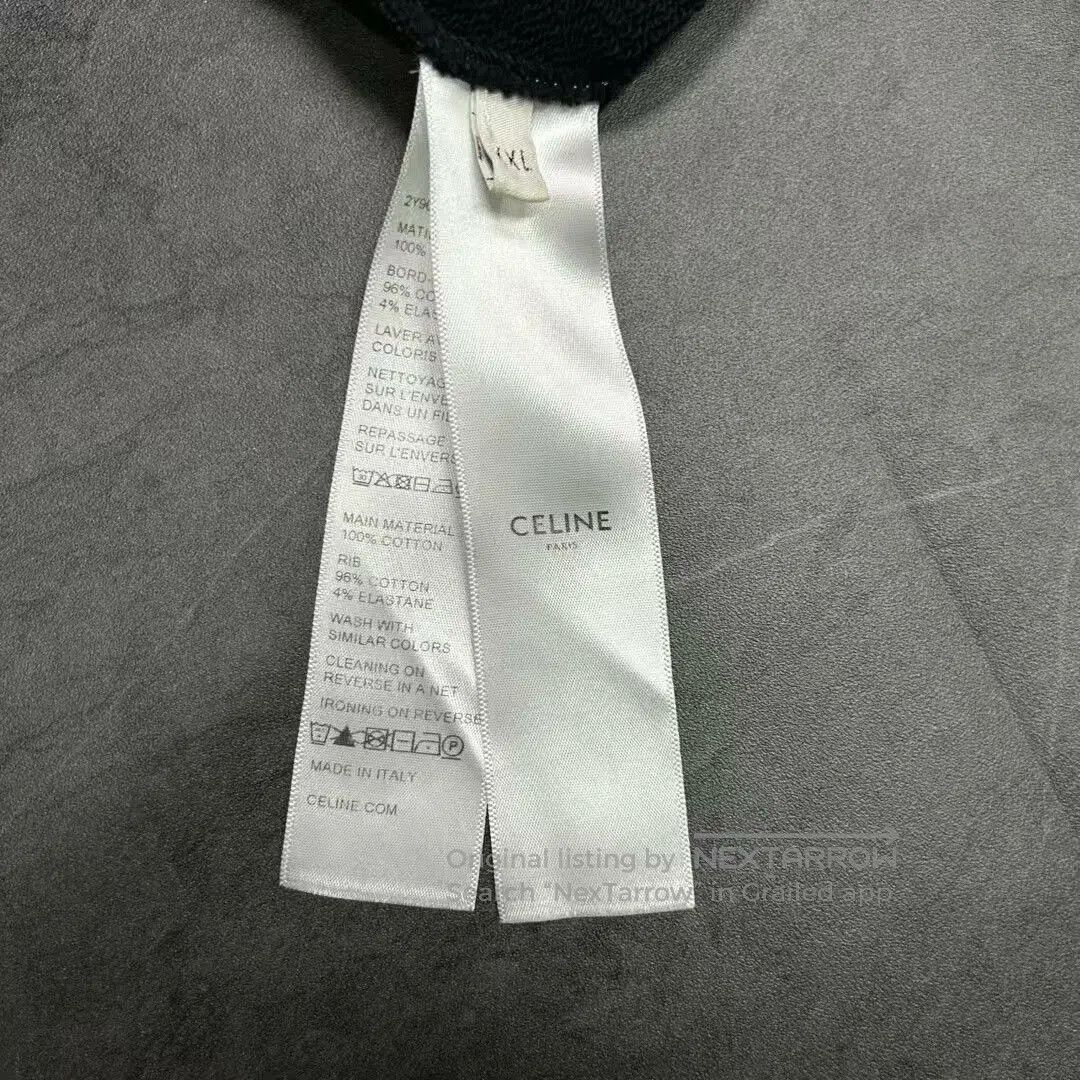 Celine celine rhinestone logo pullover sweatshirt. Size XXL / US 16-18 / IT 52-54 - 5 Thumbnail