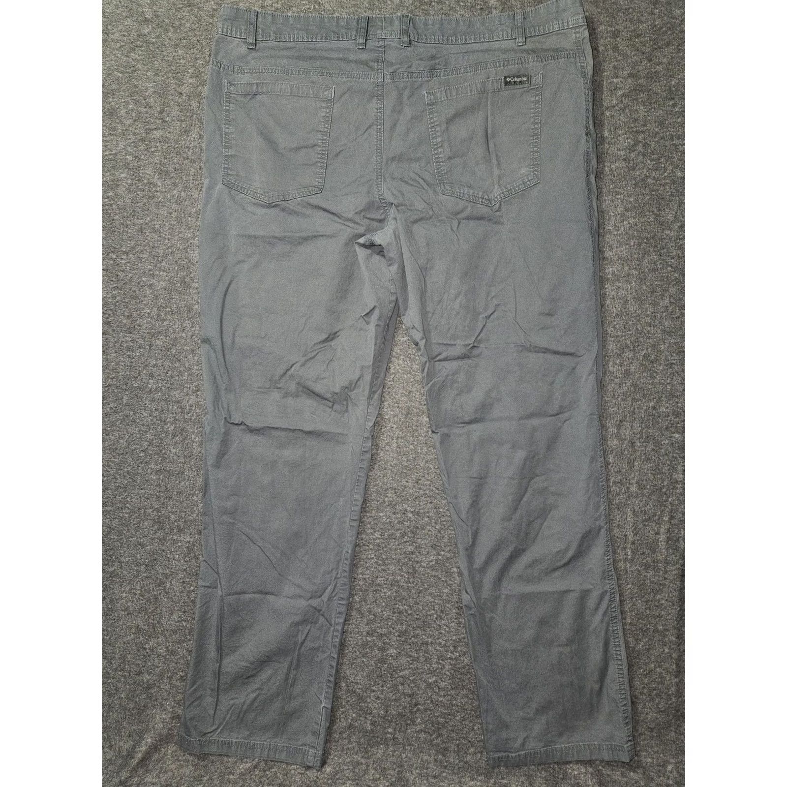 Vintage Columbia Mens 42x34 Gray Chino Regular Fit Stretch Casual Outdoor Travel Pants Size US 42 / EU 58 - 6 Thumbnail