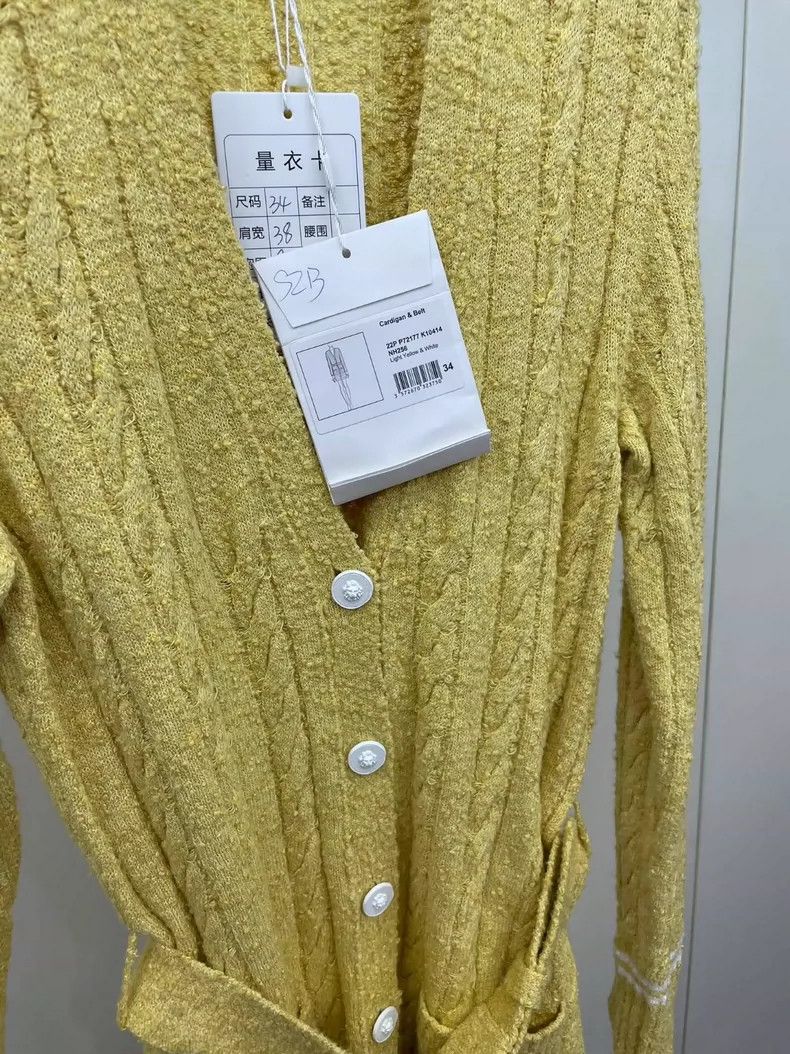Chanel Chanel 22P yellow knitted belt dress 2504-Nextarrow Size XXS / US 00 / IT 34 - 3 Thumbnail