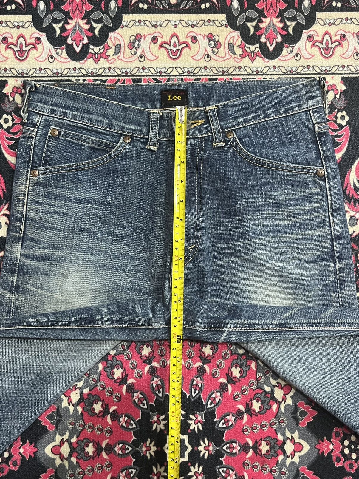 Lee Vintage Lee Riders Union Made Sanforized Distress Blue Jeans Size US 29 - 14 Thumbnail