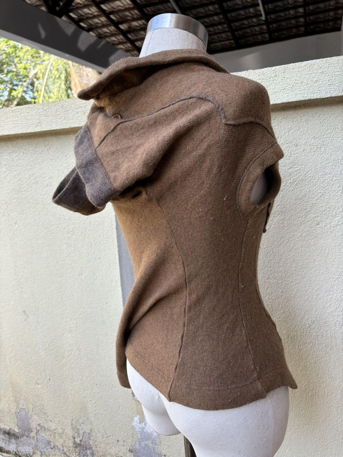 Yohji Yamamoto Reconstructed wool blouse Size M / US 6-8 / IT 42-44 - 6 Thumbnail