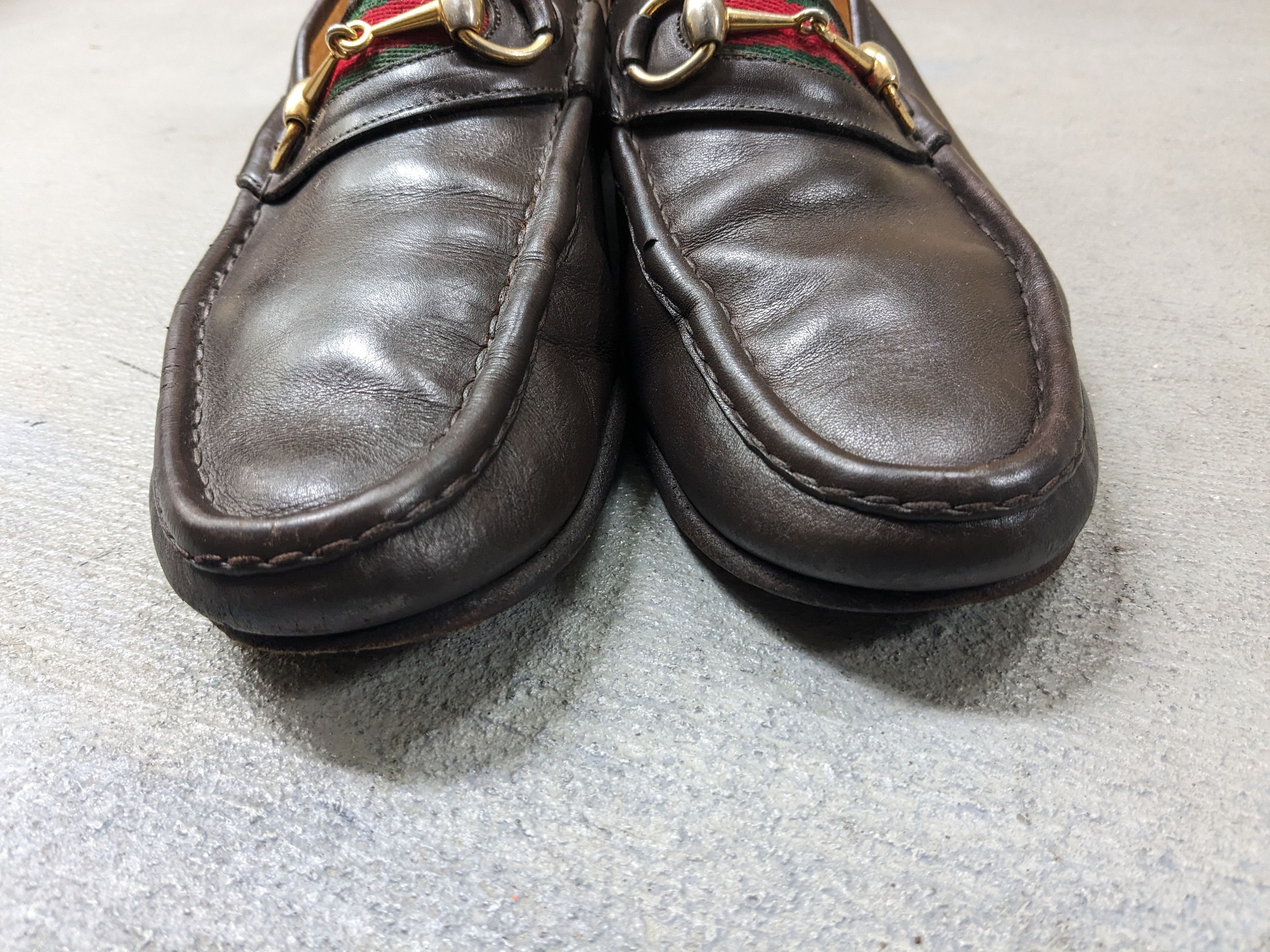 Gucci Vintage Gucci Horsebit Loafers Brown 10 Slip Ons Buckle Size US 10 / EU 43 - 4 Thumbnail