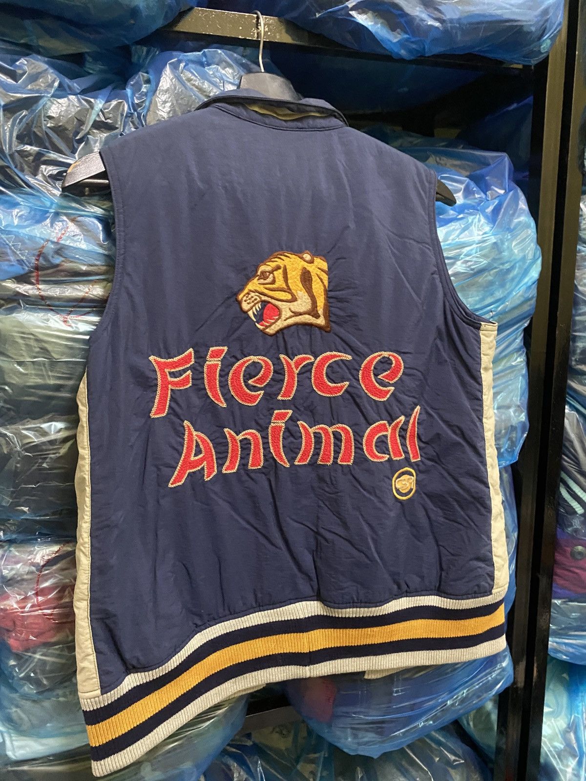 Japanese Brand Candy Stripper Fierce Animal Embroidered Tiger Vest Japan M Size US M / EU 48-50 / 2 - 10 Thumbnail