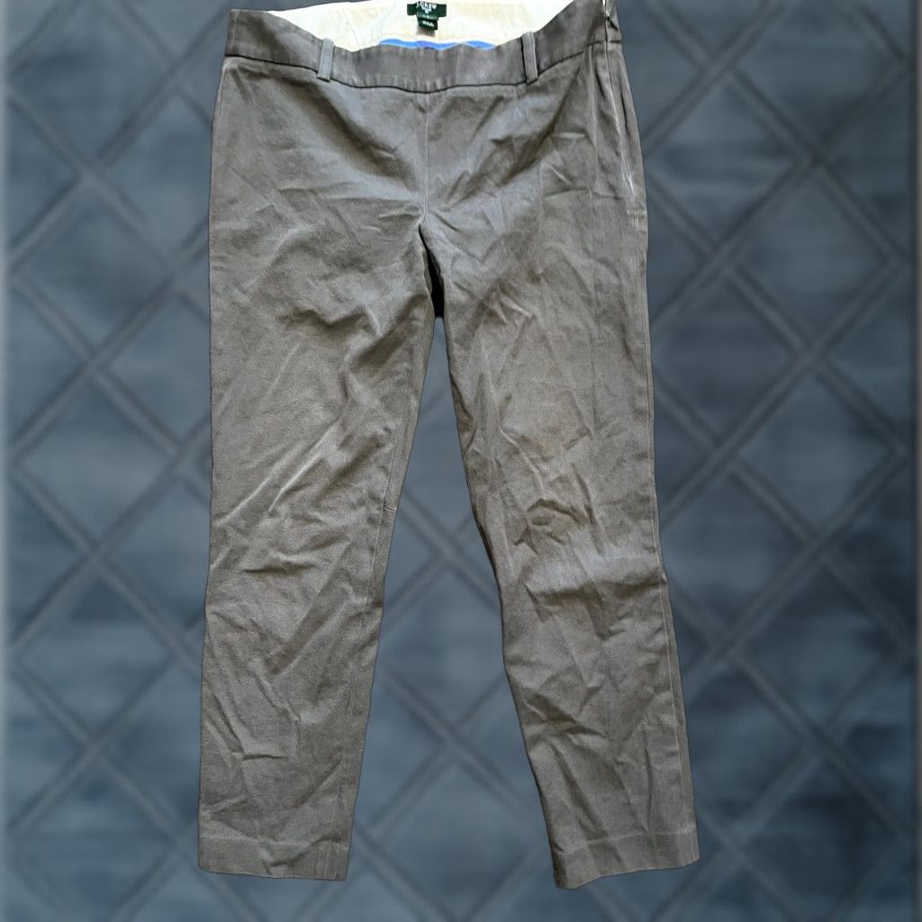 J.Crew J. Crew City Fit 6 Grayish Women Pants 3/4 Style Skinny Cut Style 28637 Size 28" / US 6 / IT 42 - 1 Thumbnail