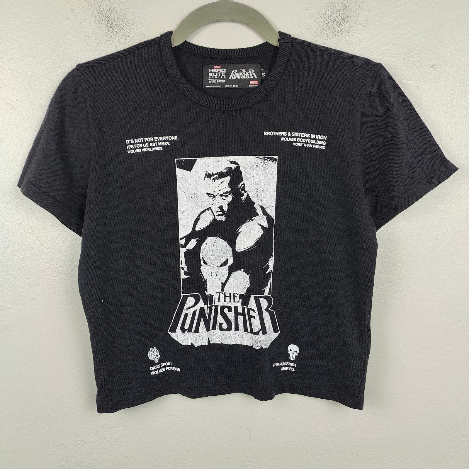 Darc Sport Darc Sport The Punisher Graphic T-Shirt Womens Small Black Size S / US 4 / IT 40 - 1 Thumbnail