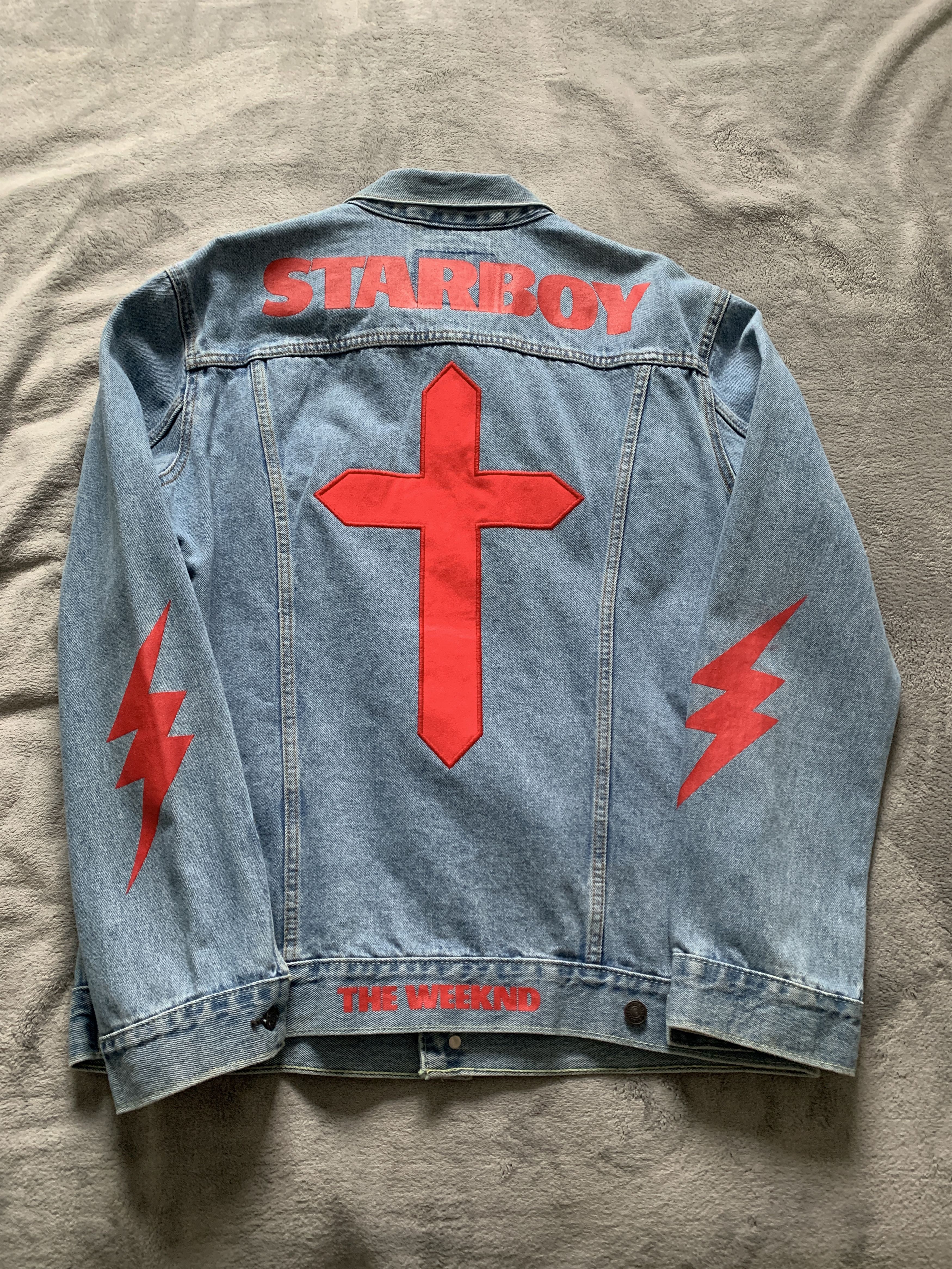 The weeknd levis store jacket