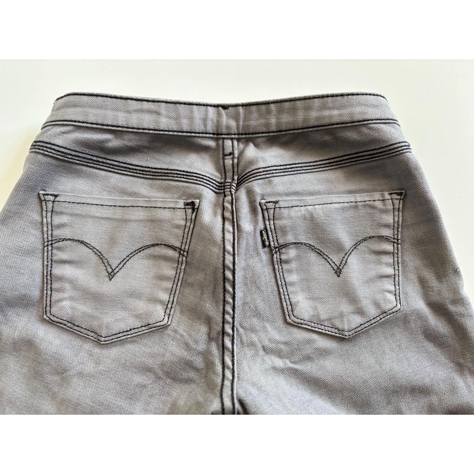Levi's Levi's Reversible Jeans Ikat Print Solid Grey Archive Rare Size US 27 - 7 Thumbnail