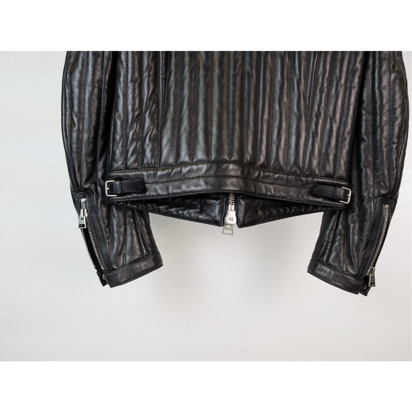 Tom Ford o1rshd1 Leather Wear Biker Jacket in Black Size US M / EU 48-50 / 2 - 12 Thumbnail