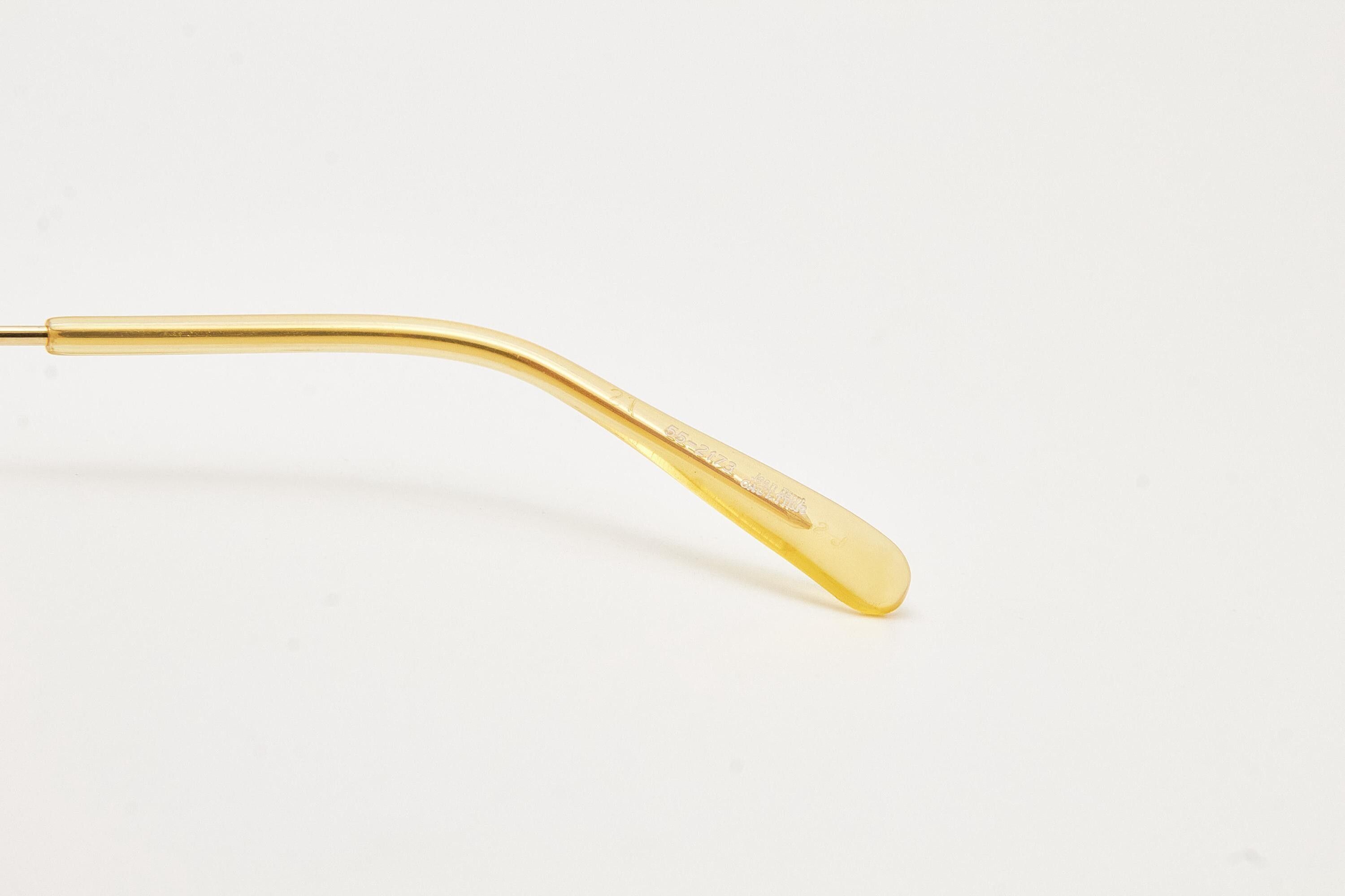 Jean Paul Gaultier JEAN PAUL GAULTIER 55-2173 Gold Plated Frame Size ONE SIZE - 15 Thumbnail