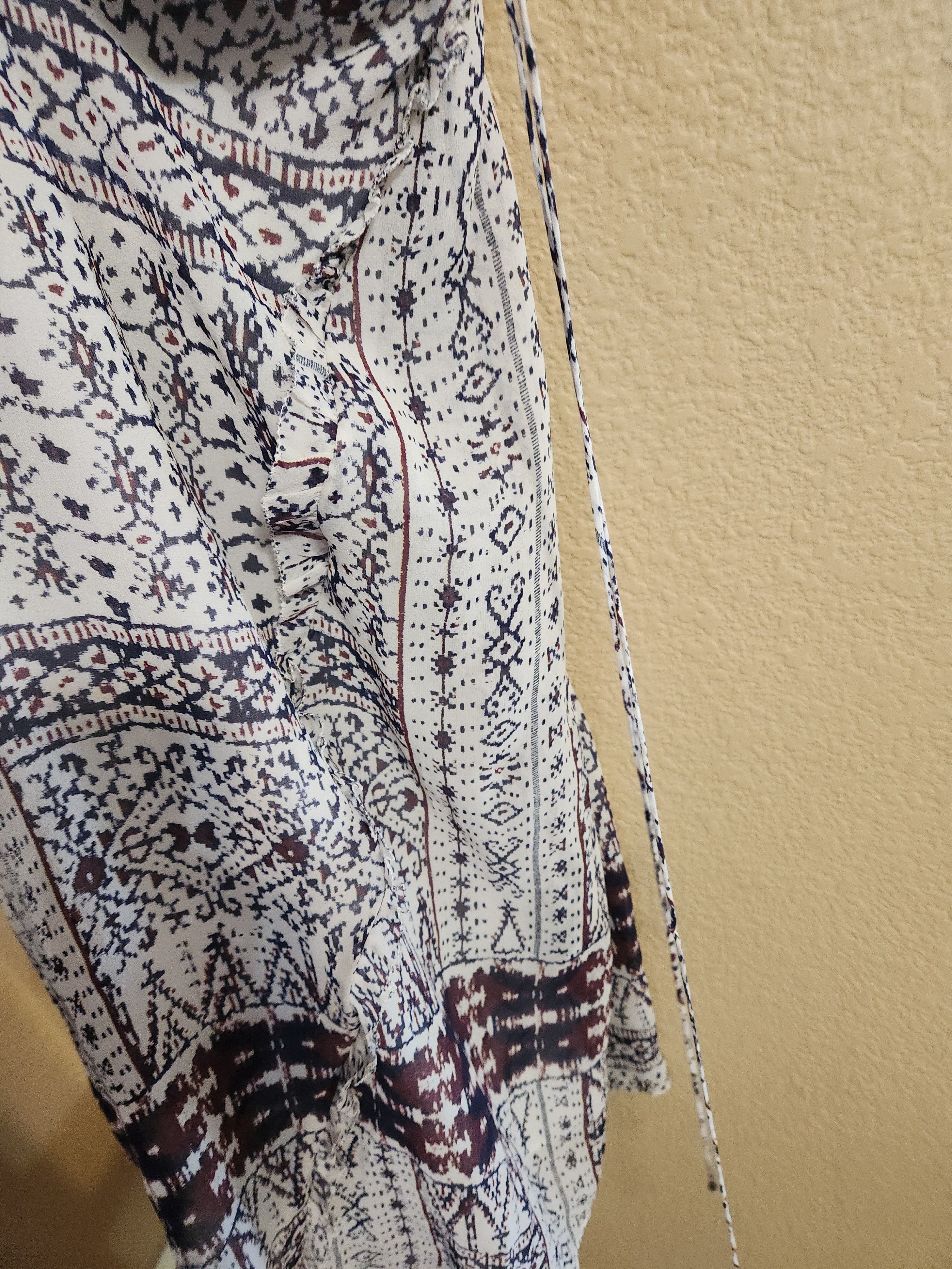 Ulla Johnson ULLA JOHNSON Silk Chiffon Boho Chic FARRAH DRESS 2 XS Size XS / US 0-2 / IT 36-38 - 8 Thumbnail