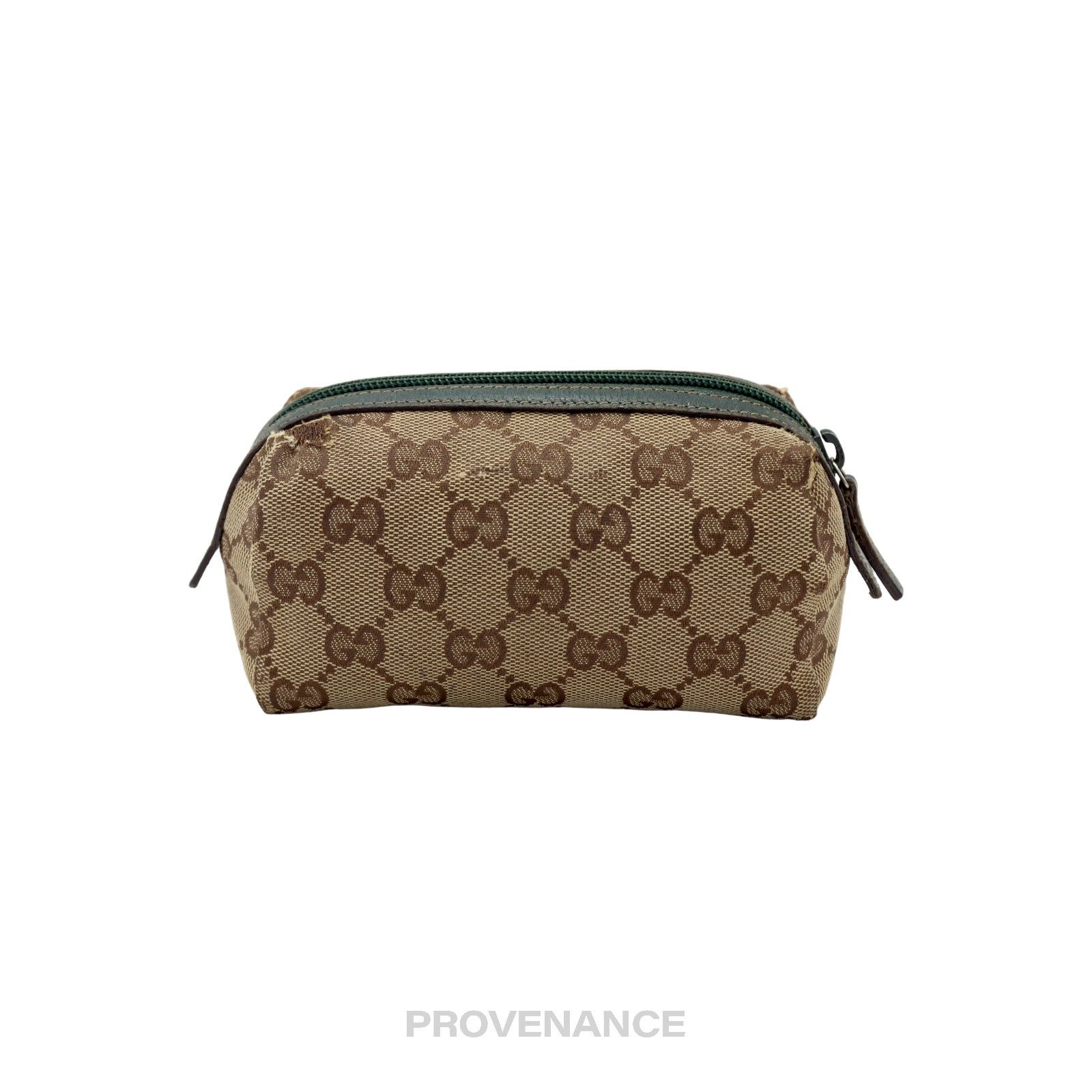 Gucci 🔴 Gucci Zip Pouch - GG Canvas Forest Green Size ONE SIZE - 1 Thumbnail