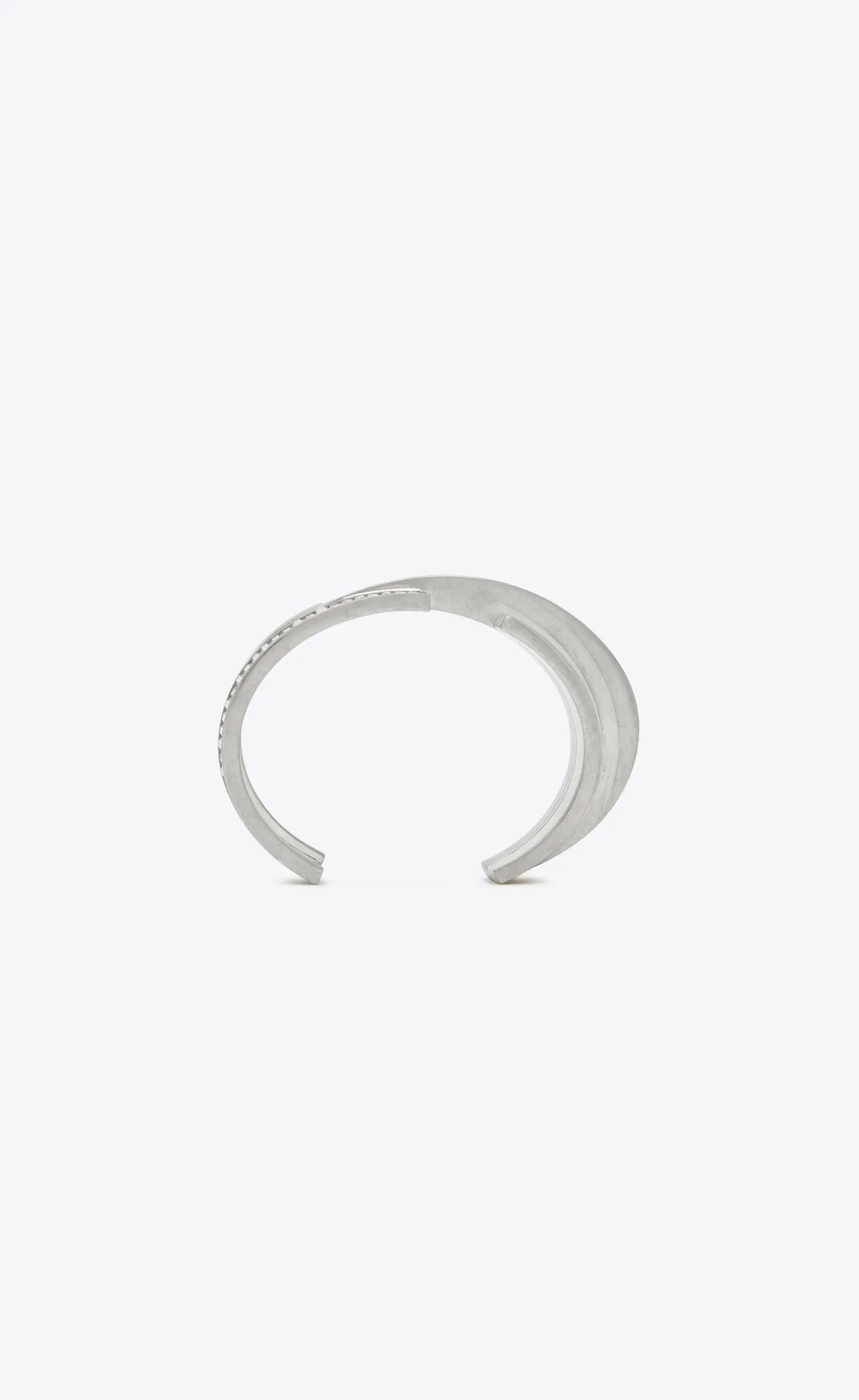 Saint Laurent Paris o1s1wg110325 Size: M /713163Cosmic Rhinestone Cuff Bracelet Size ONE SIZE - 2 Thumbnail