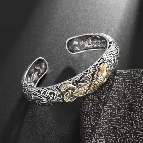 Teefury Retro Koi Fish Bracelet Size ONE SIZE - 3 Thumbnail