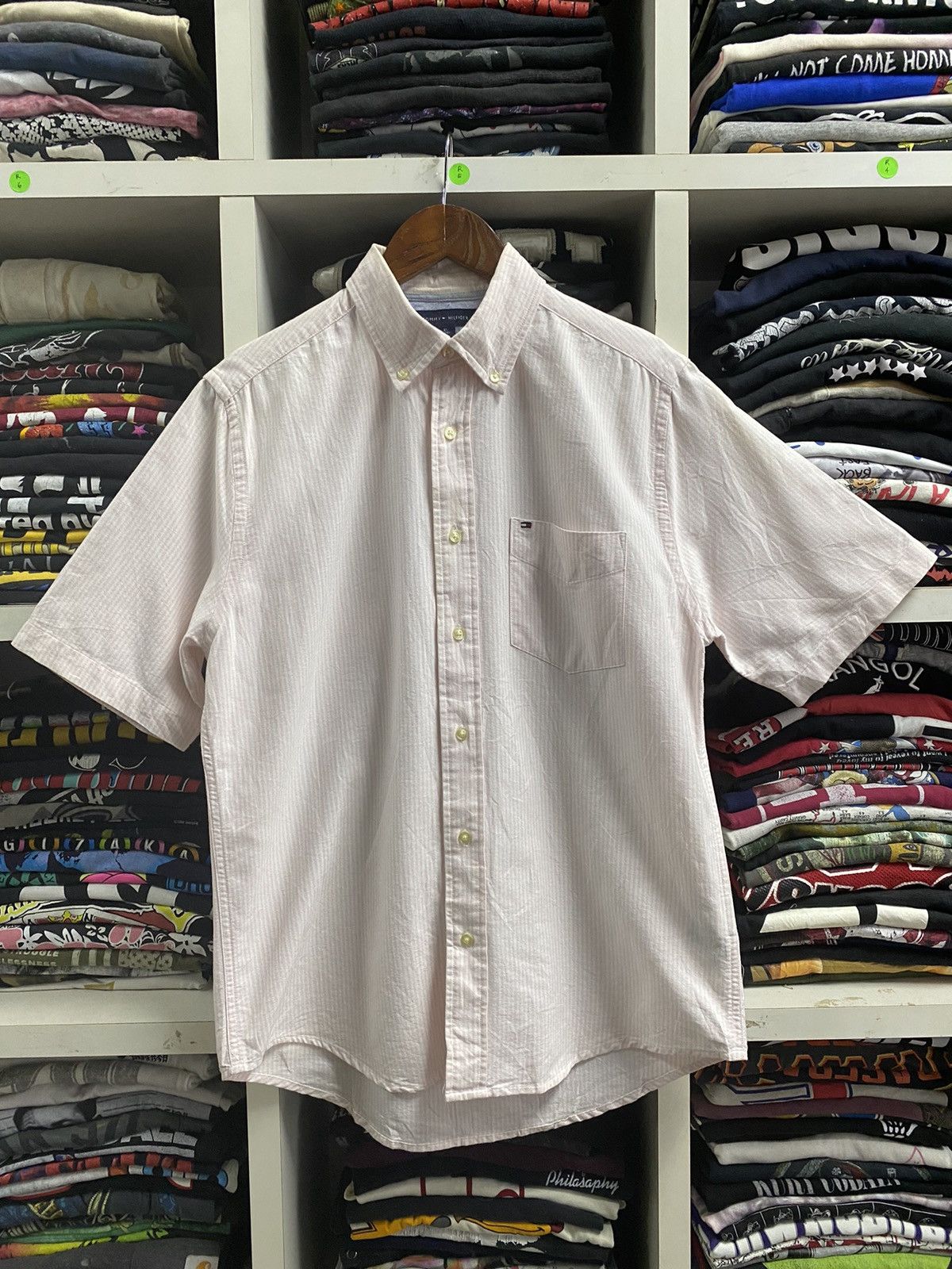 Tommy Hilfiger × Vintage Vintage Tommy Hilfiger Button Up Size US XS / EU 42 / 0 - 3 Thumbnail