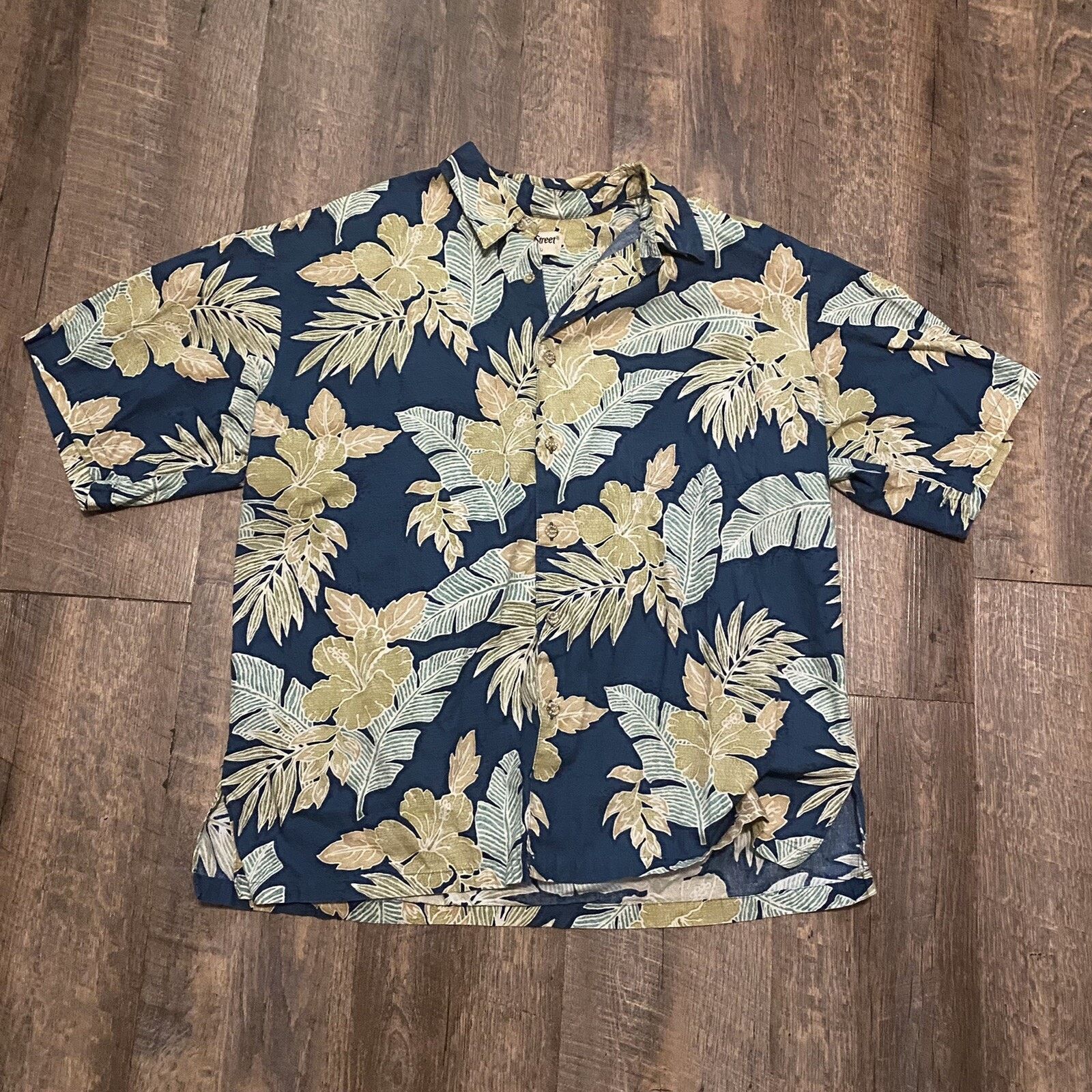 Other Cooke Street Hawaiian Blue Floral Shirt Hawaii USA Mens XL Size US XL / EU 56 / 4 - 1 Thumbnail