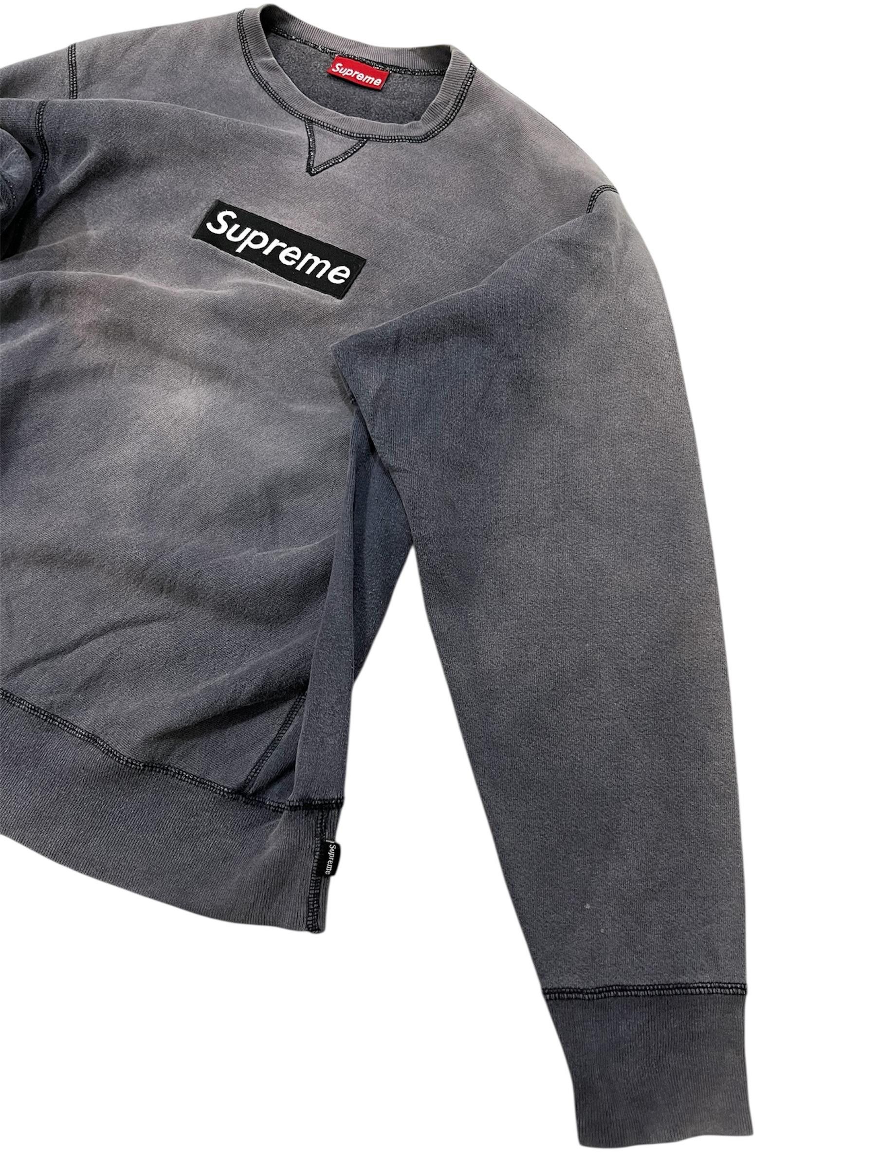 Supreme Vintage Supreme Box Logo Sun Faded Sweatshirt Size US L / EU 52-54 / 3 - 6 Thumbnail