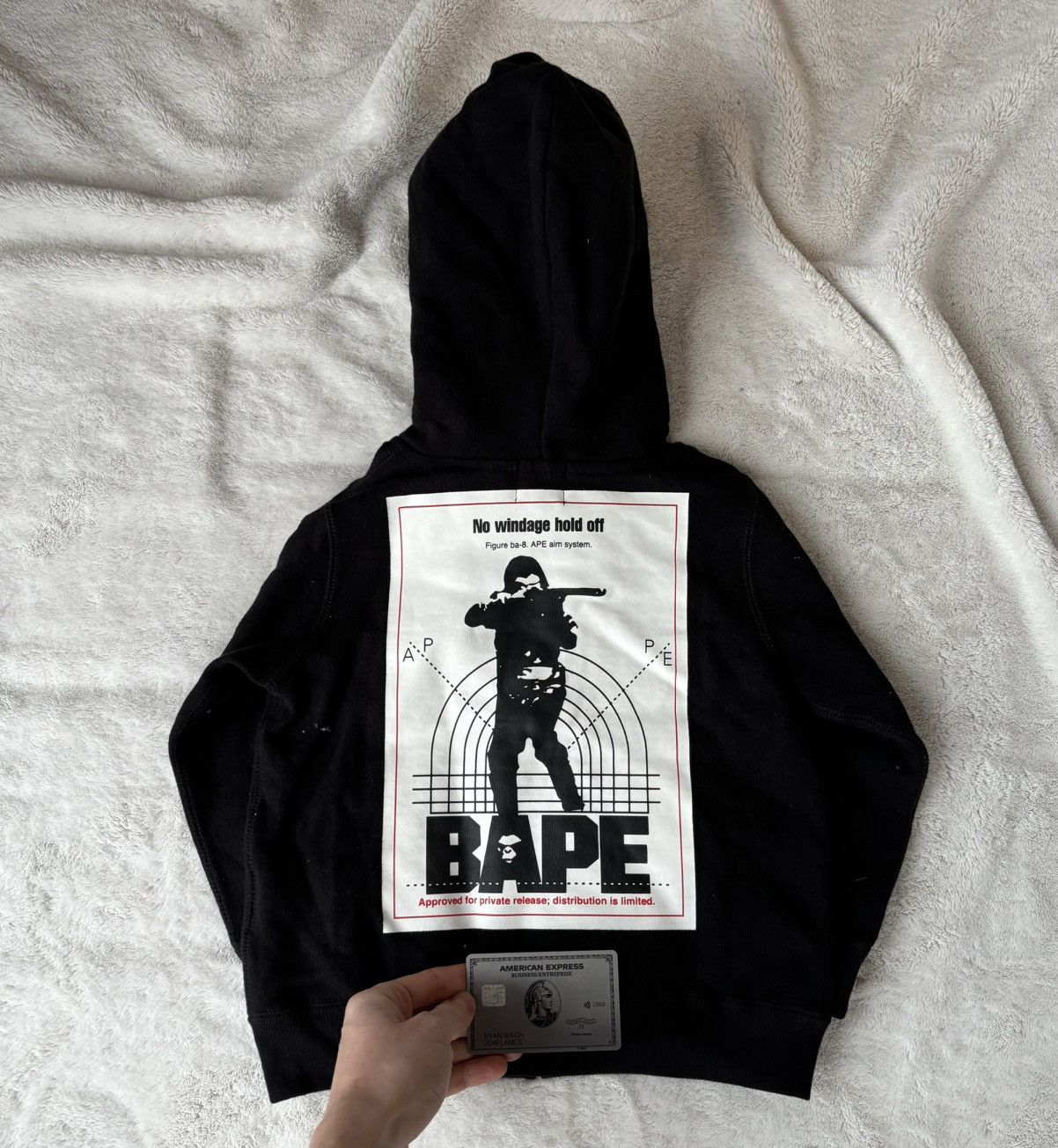 Bape Bape 1-2 Year Old Kid Black Sleeve Logo Hoodie Size US XXS / EU 40 - 2 Thumbnail