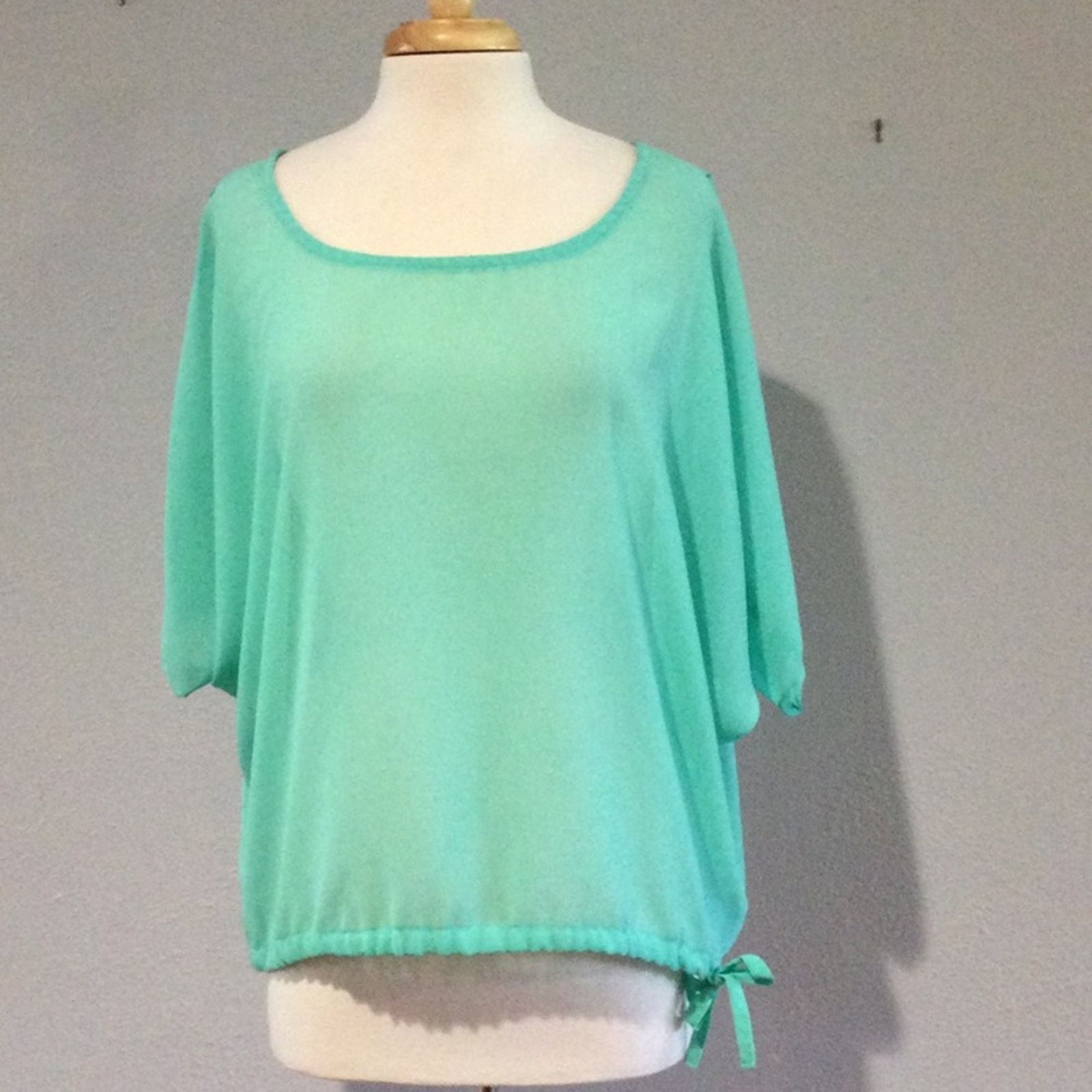 Other Ya Los Angeles Sheer Cold Shoulder Blouse Small Size S / US 4 / IT 40 - 1 Thumbnail