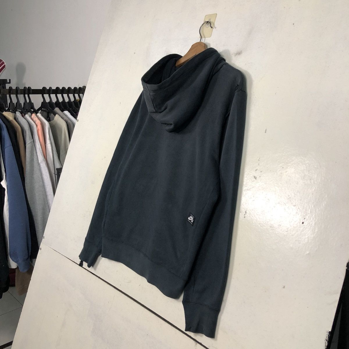 Nike 📌Rich Black Hoodie Pull Over Nike SB Big Swoosh Size US M / EU 48-50 / 2 - 12 Thumbnail
