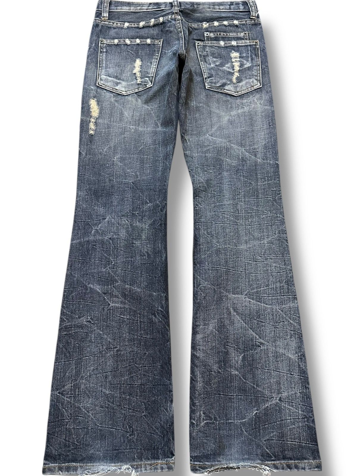 Junya Watanabe Vintage K.U.I Flare Bootcut Grunge Distressed Denim Size US 32 / EU 48 - 5 Thumbnail