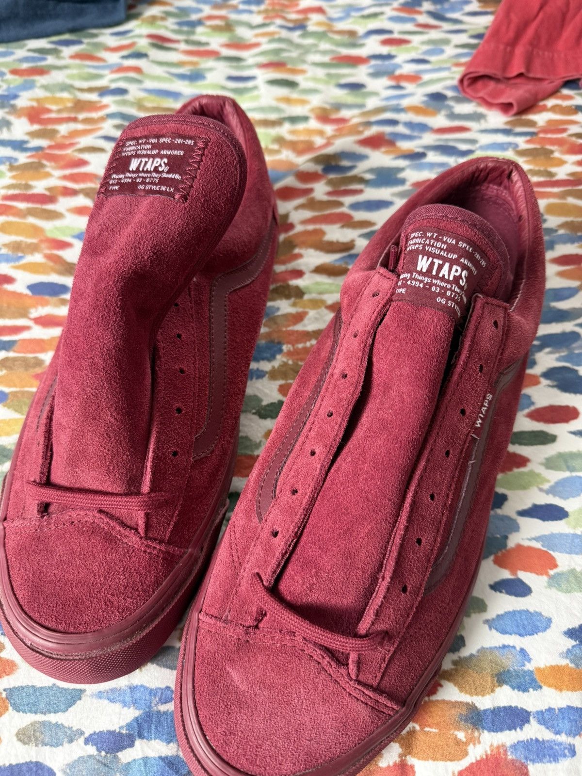 WTAPS x Vans Old Skool Burgundy Suede Size 11 – Never Worn
