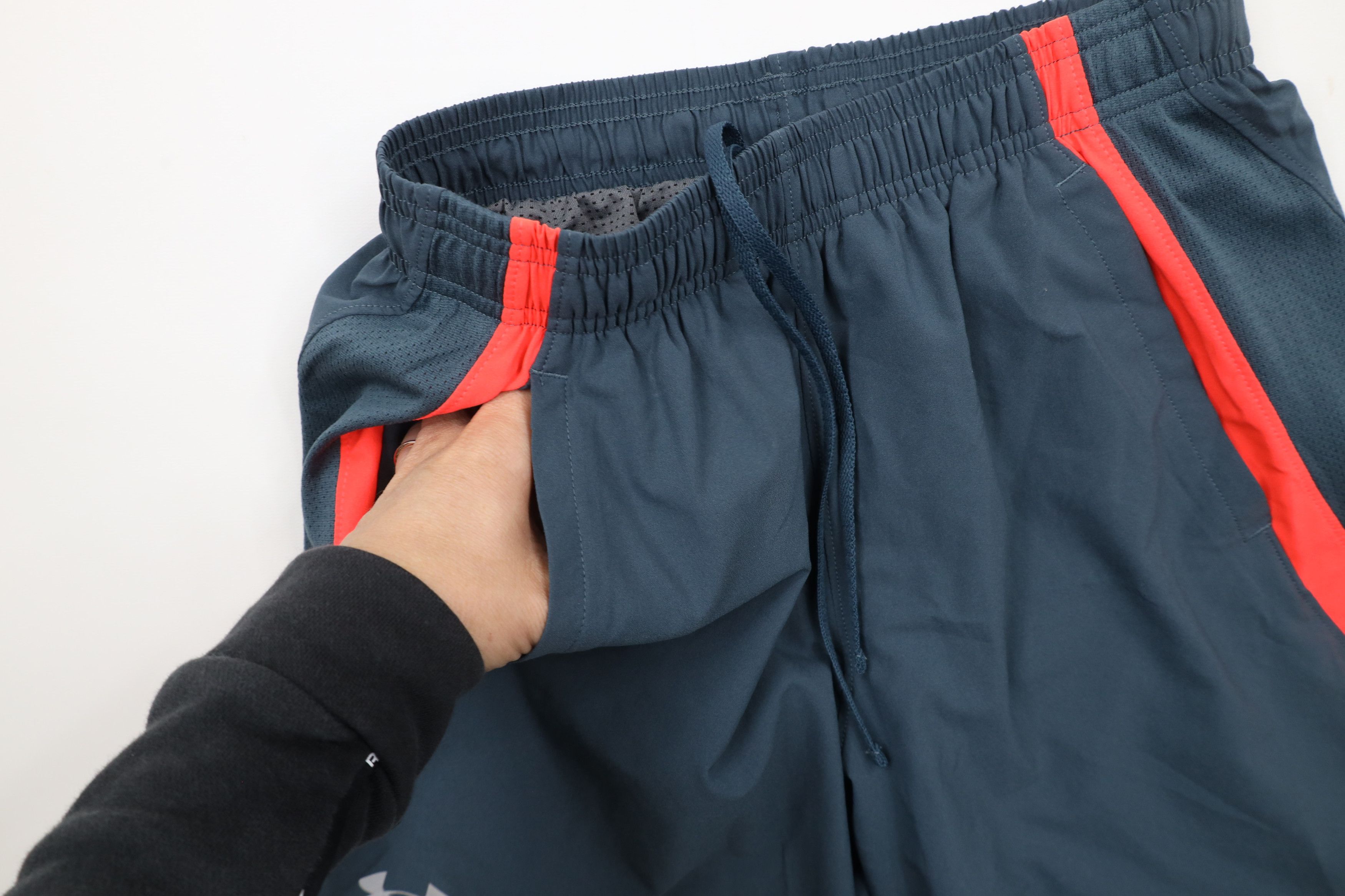 Under Armour × Vintage Under Armour HeatGear Lined Running Jogging Gym Shorts Gray Size US 30 / EU 46 - 6 Thumbnail